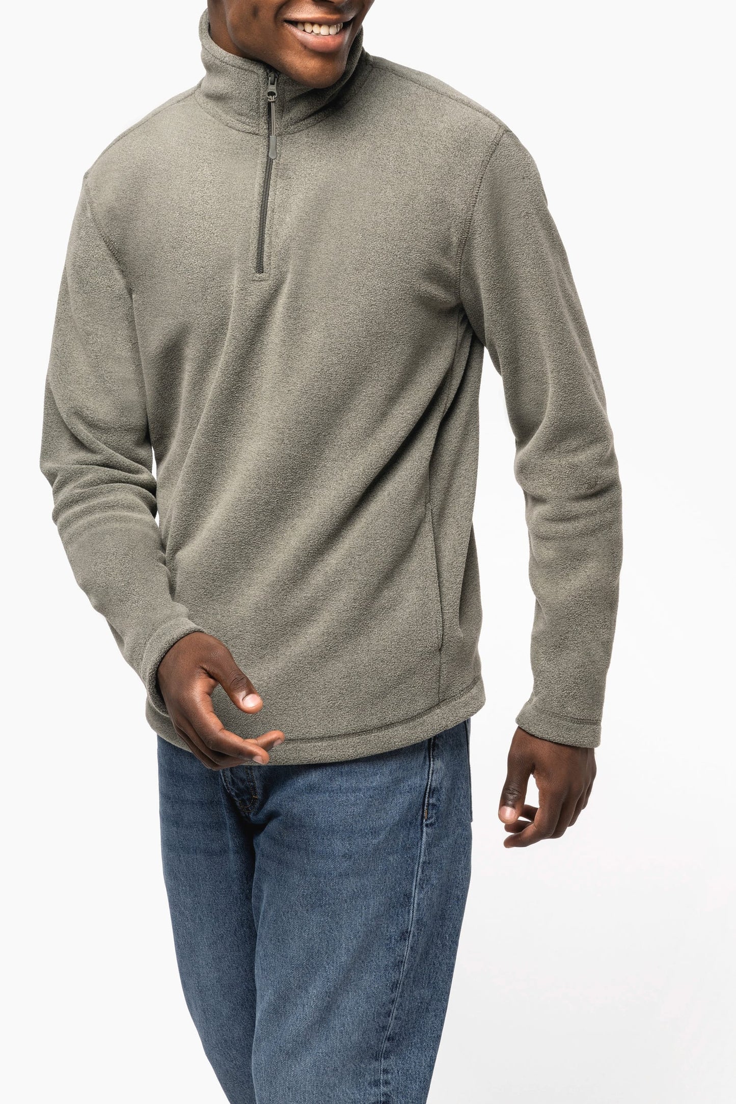 K912X - Enzo - Giacca in micropile zip a 1/4