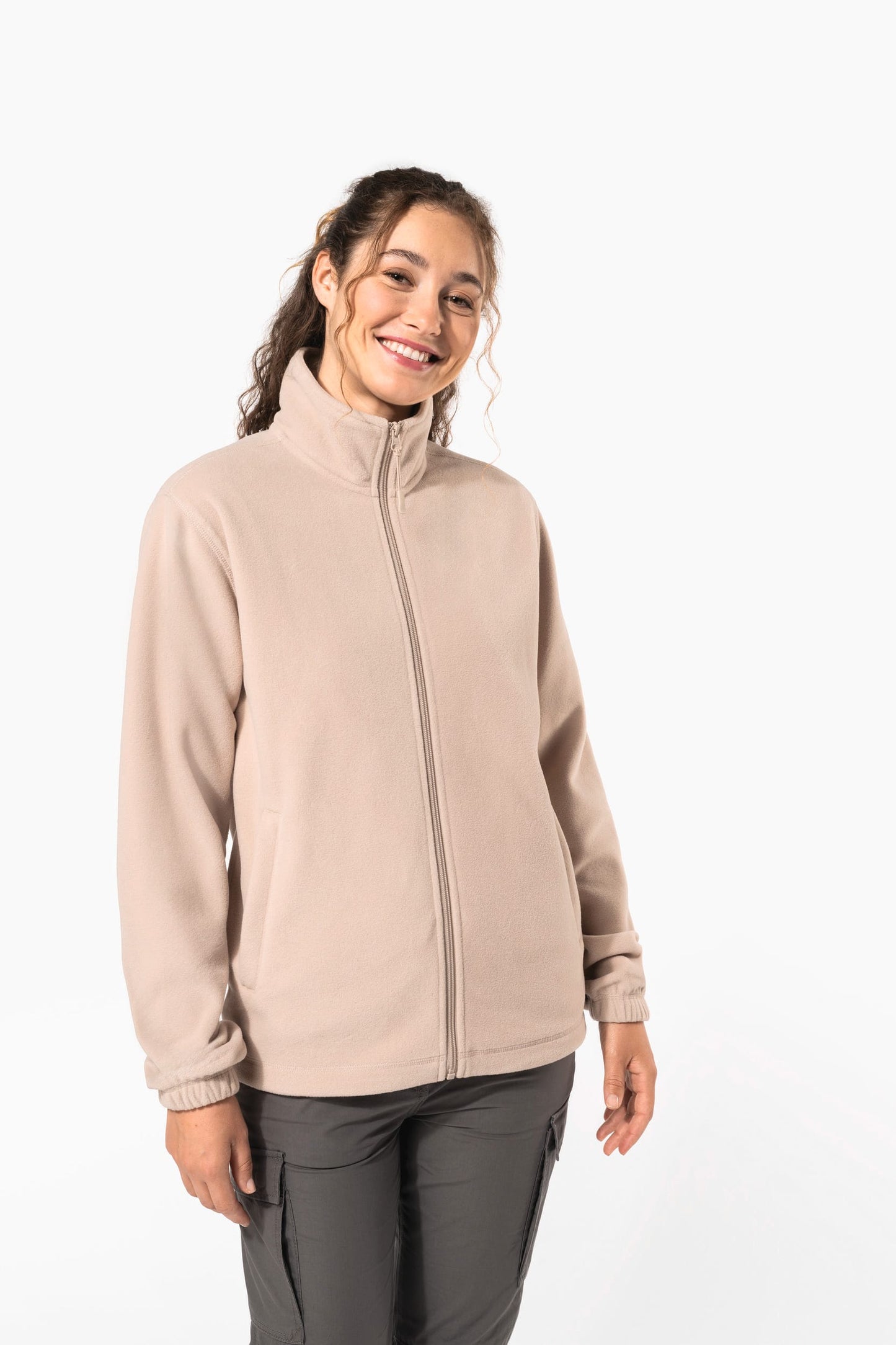 K940X - Giacca in pile regolabile con polsini elasticizzati