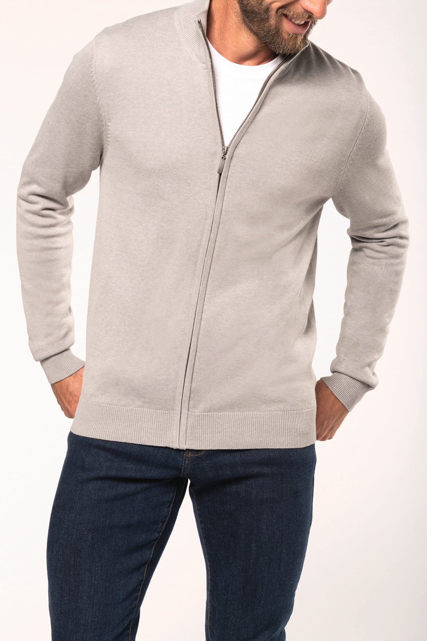 K961 - Cardigan uomo full zip