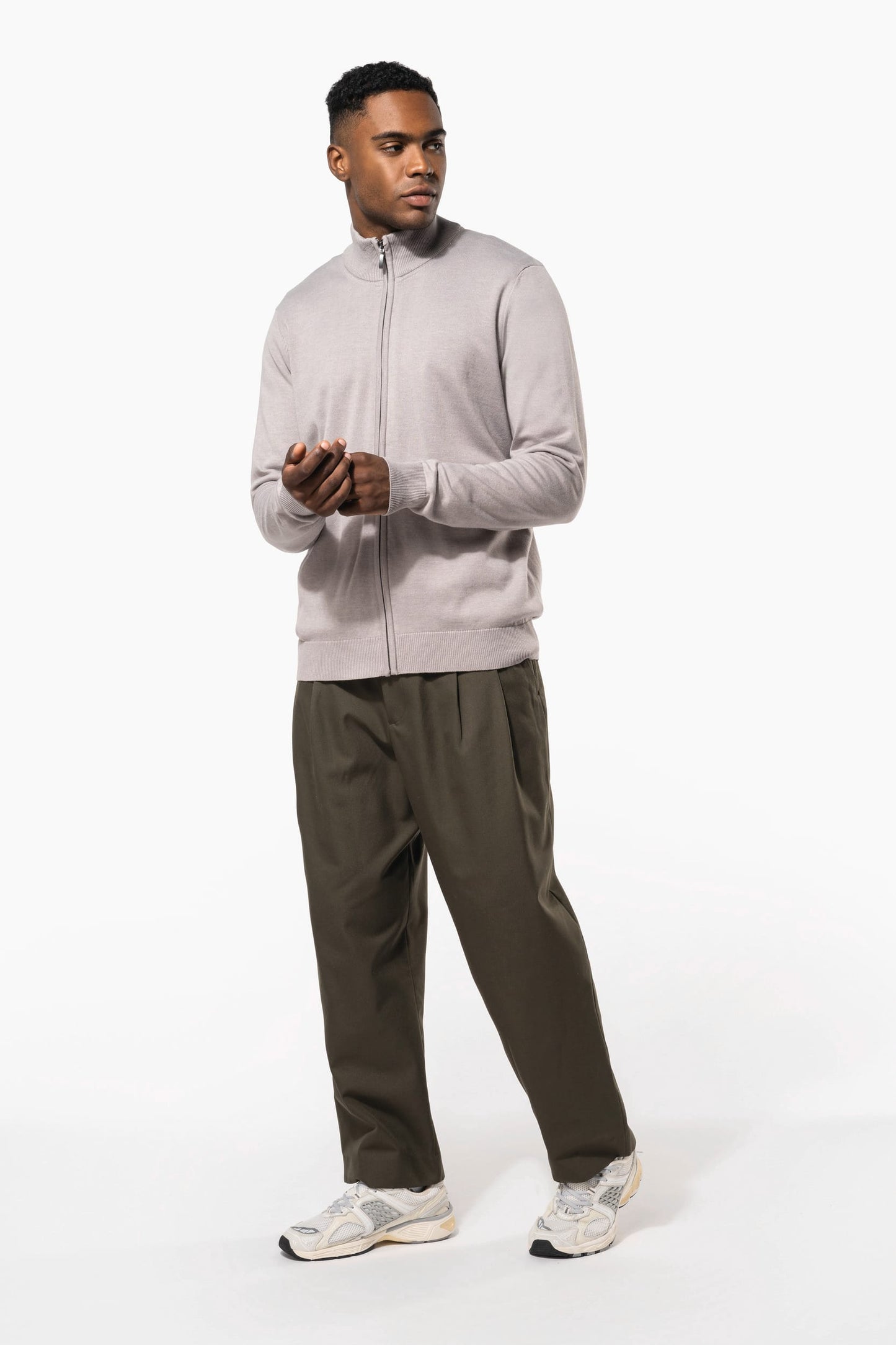 K961 - Cardigan uomo full zip