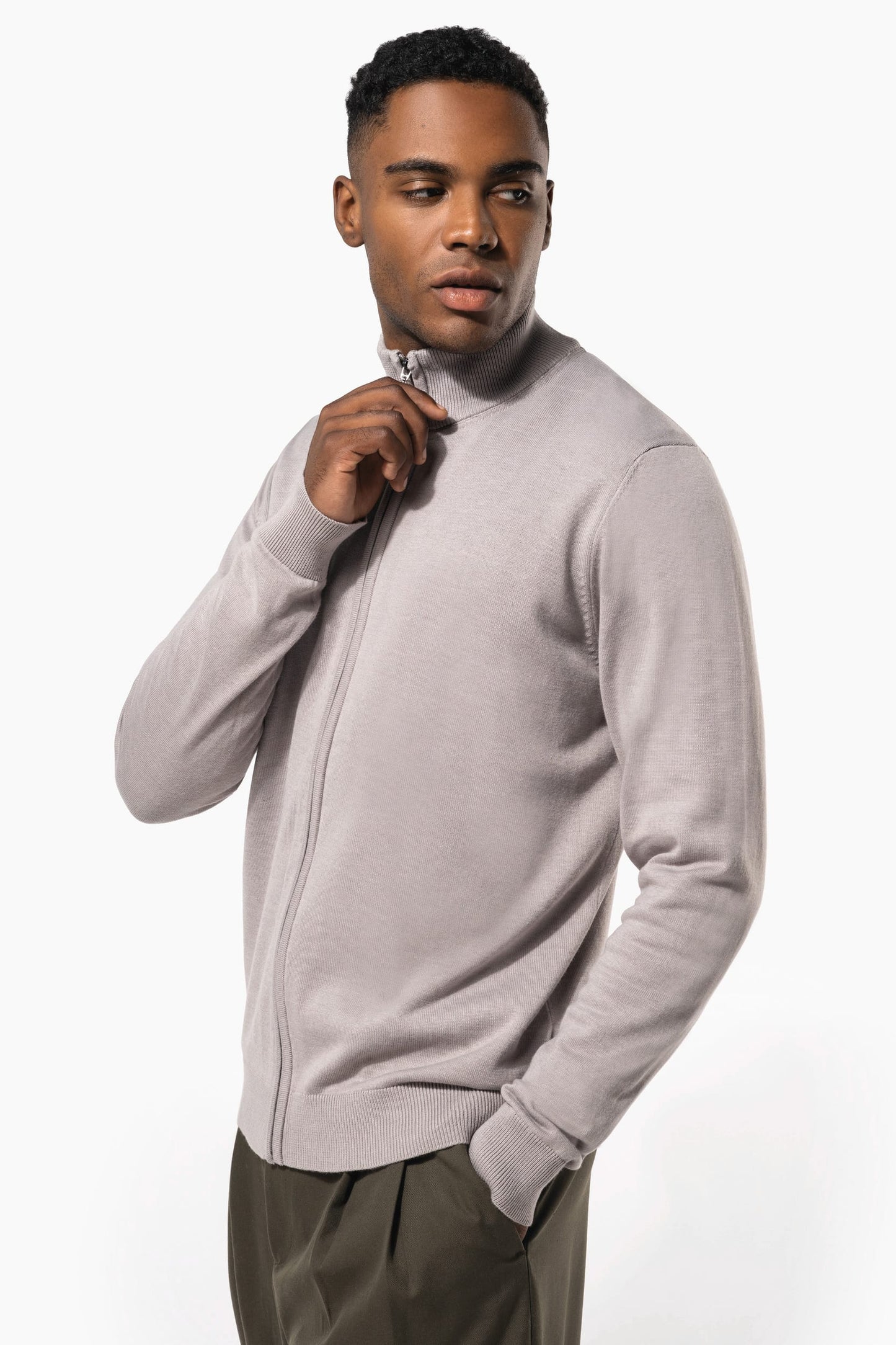 K961 - Cardigan uomo full zip