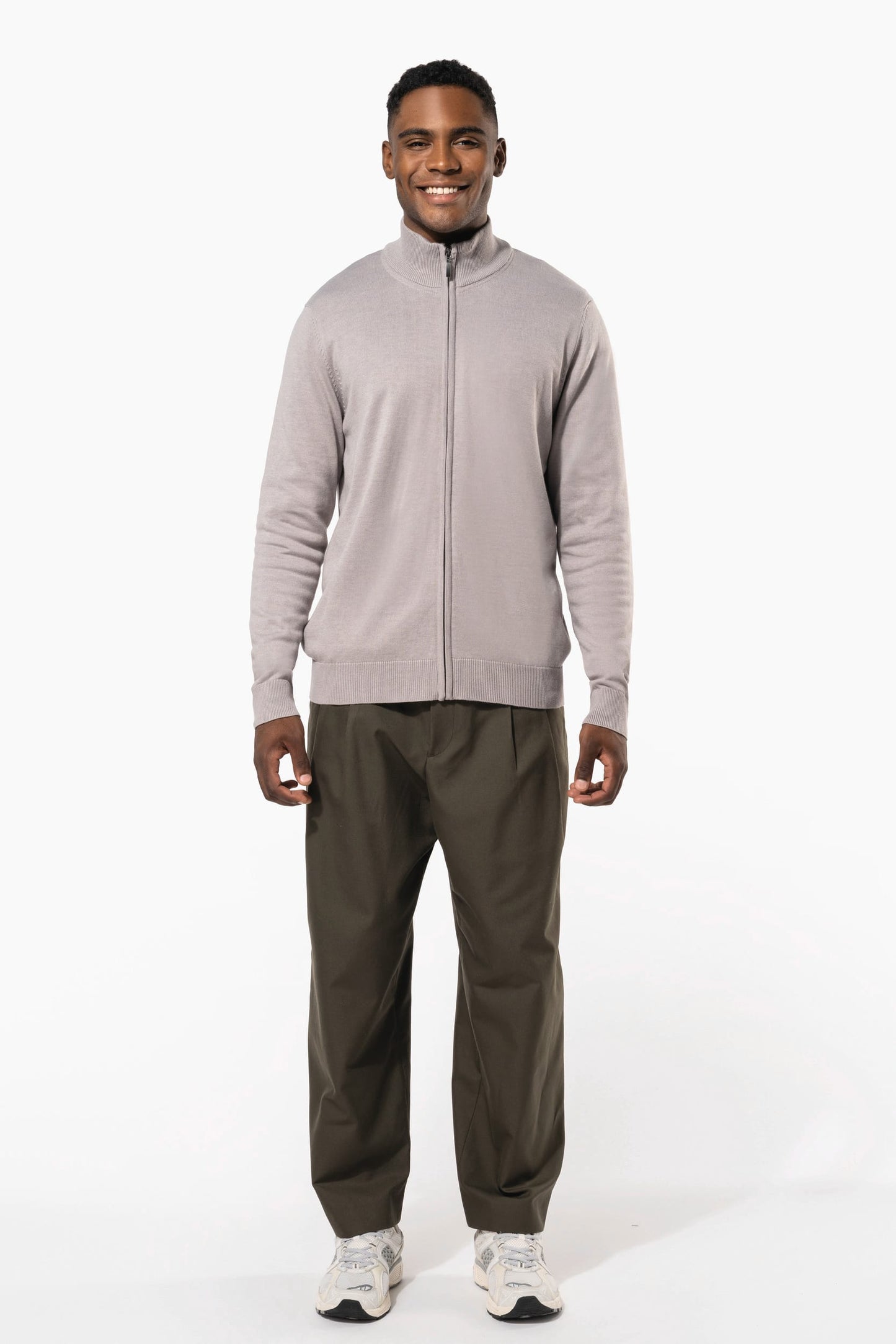 K961 - Cardigan uomo full zip