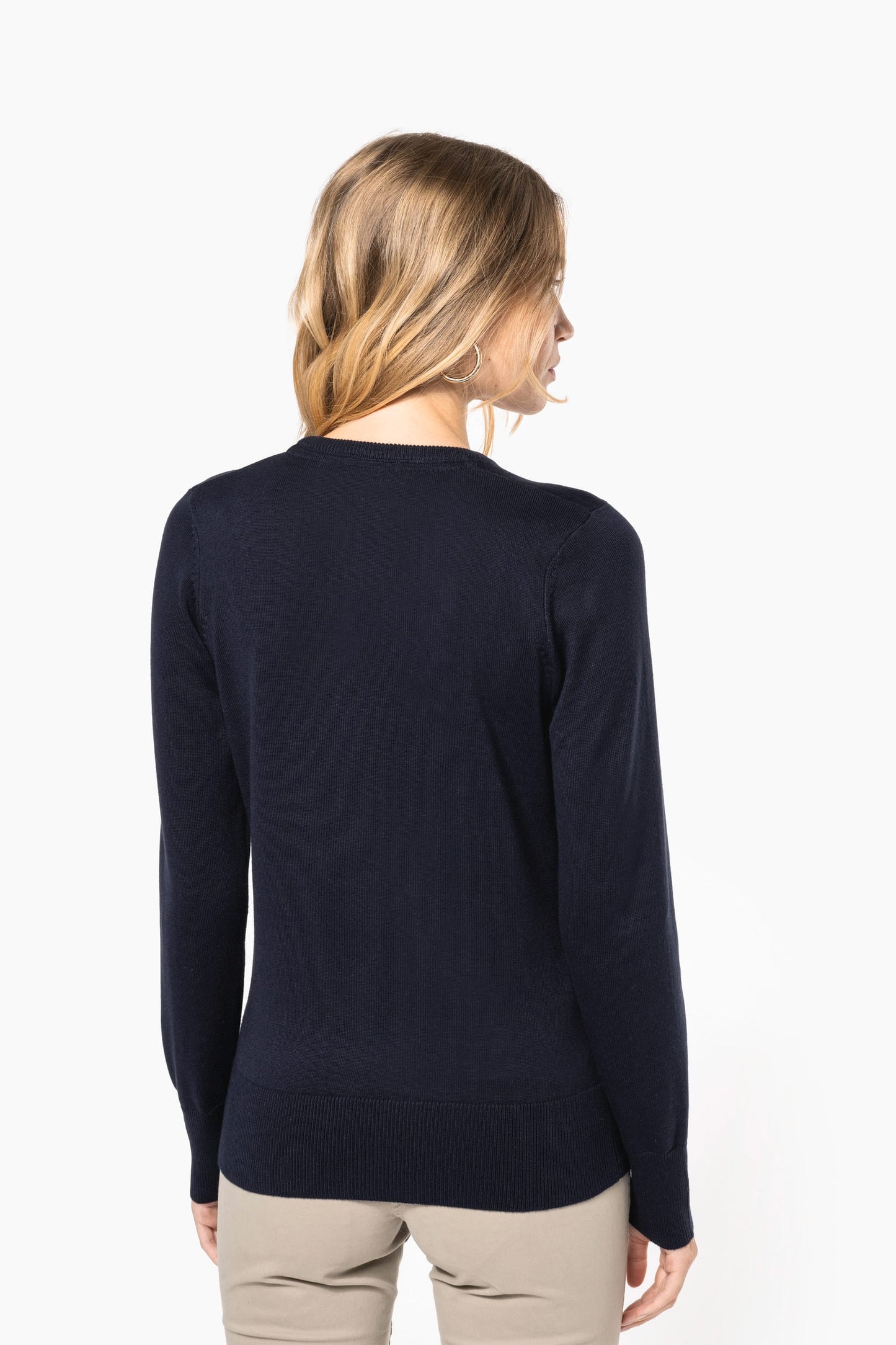 K966 - Maglione donna scollo a V