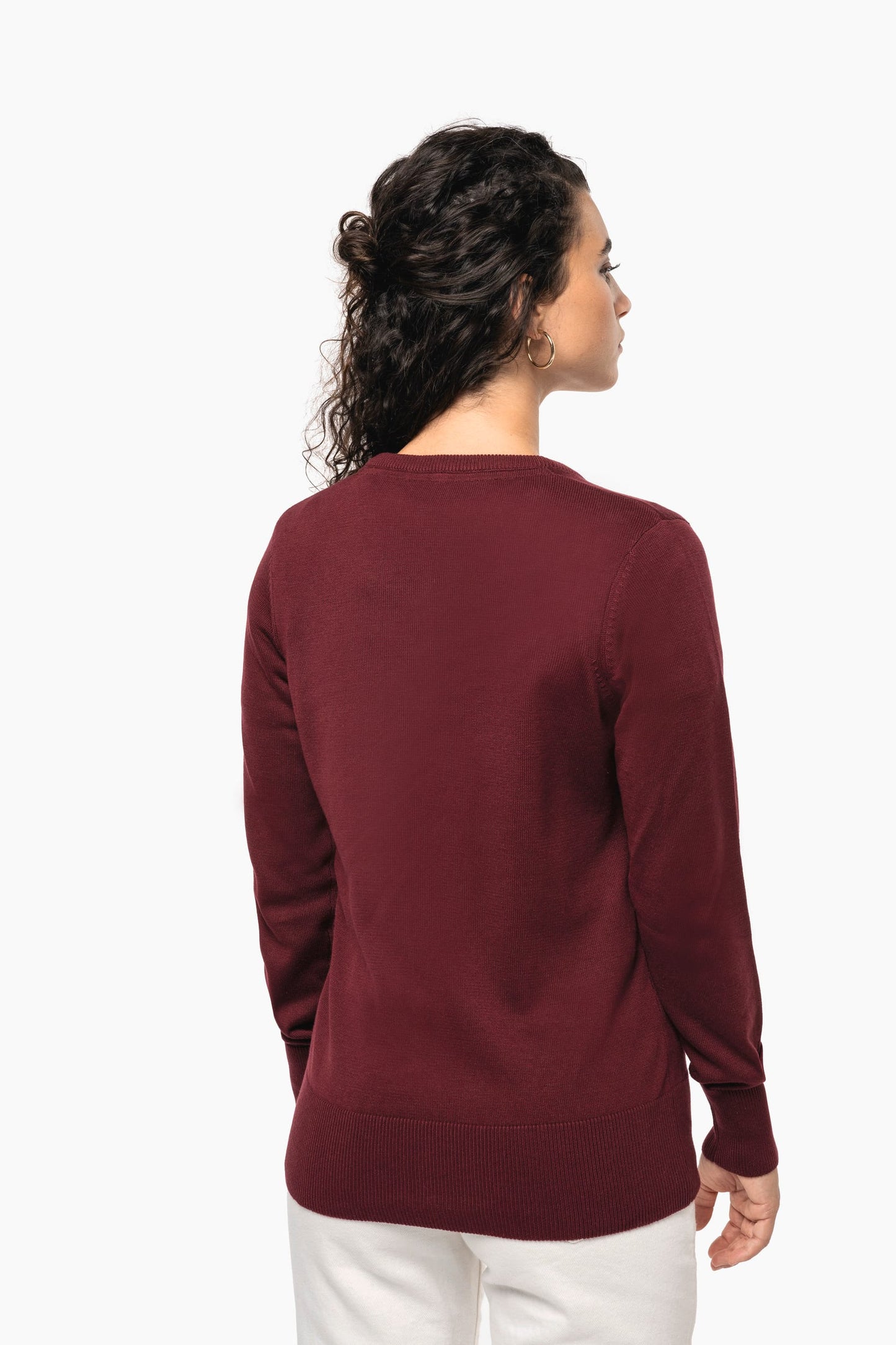 K966 - Maglione donna scollo a V