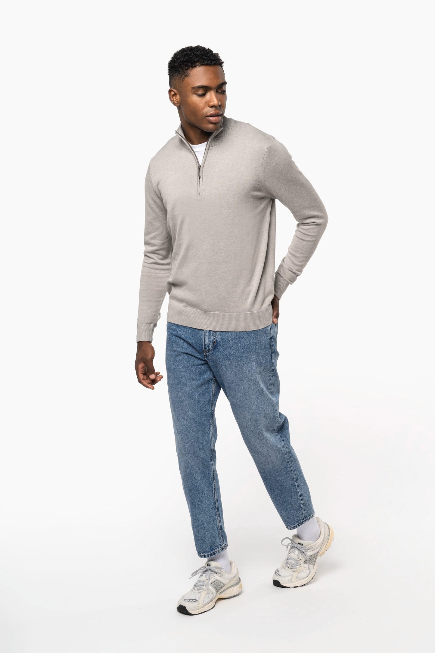 K970 - Maglione uomo mezza zip