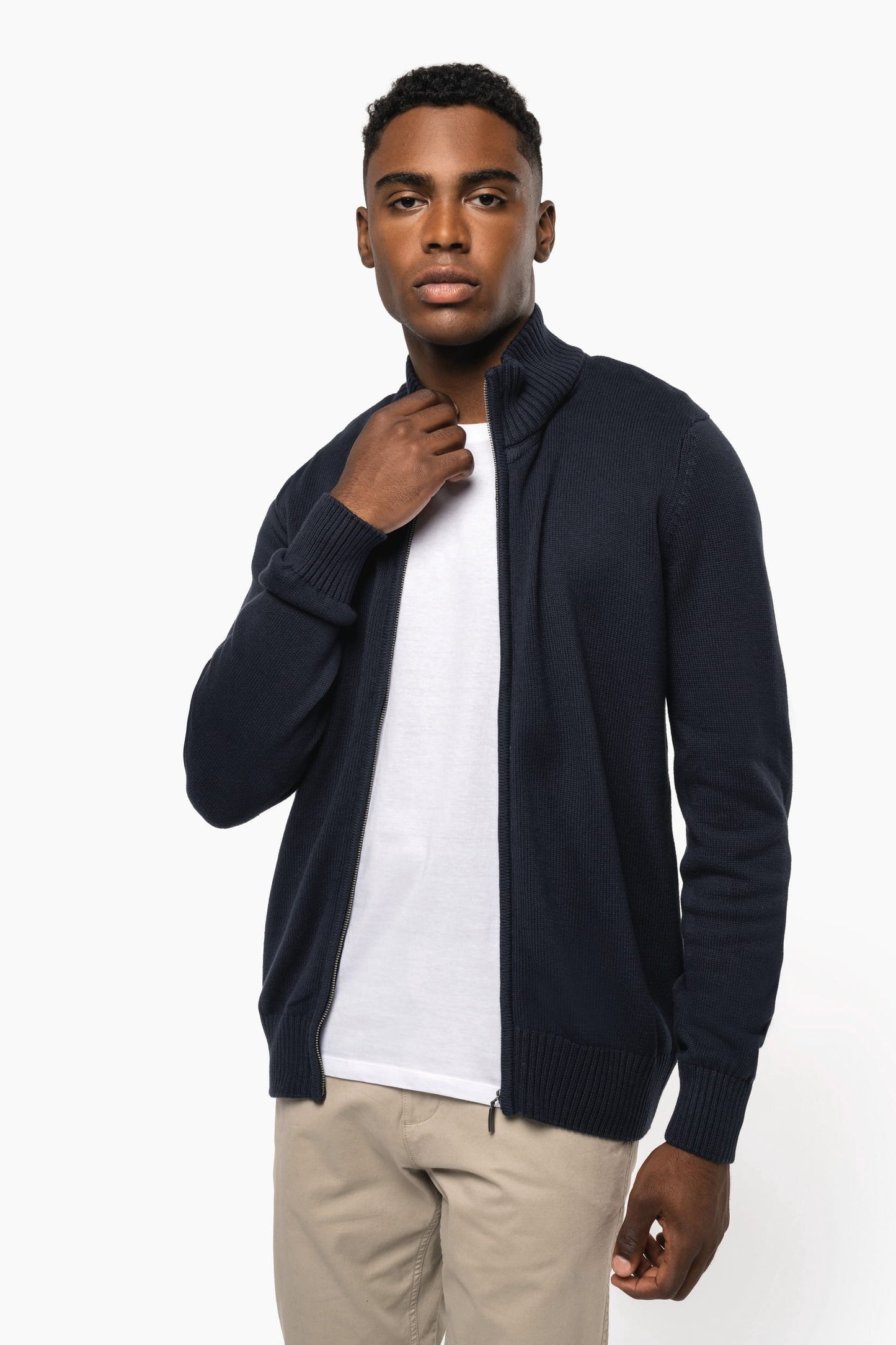 K971 - Cardigan uomo full zip