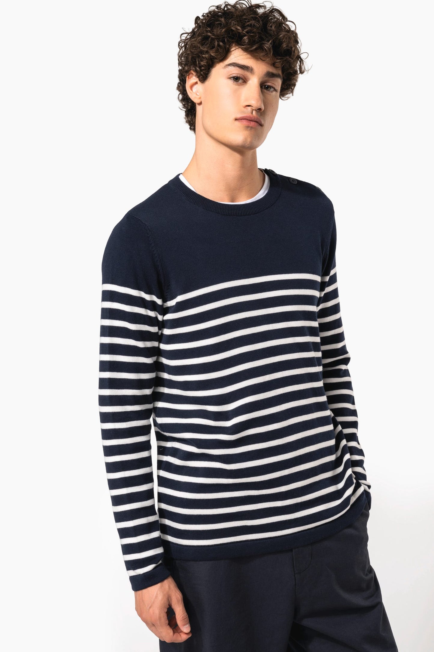 K989 - Pullover uomo stile marinaio