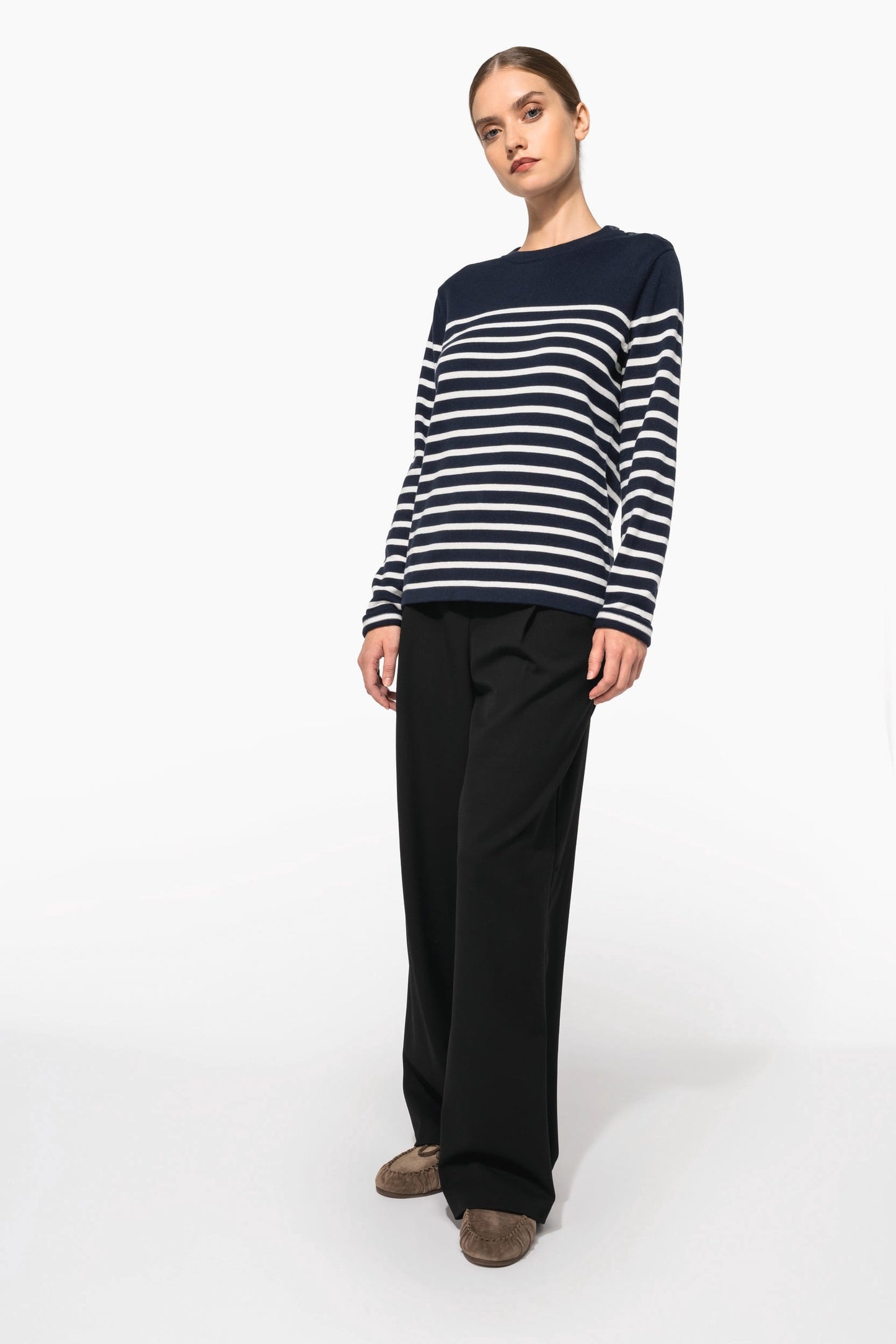 K990 - Pullover donna stile marinaio