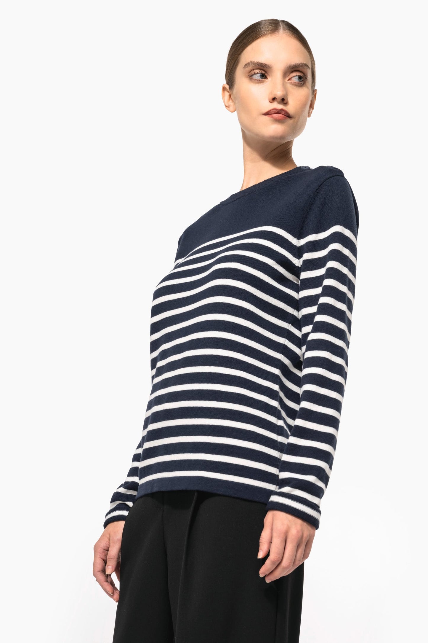 K990 - Pullover donna stile marinaio