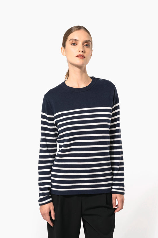 K990 - Pullover donna stile marinaio