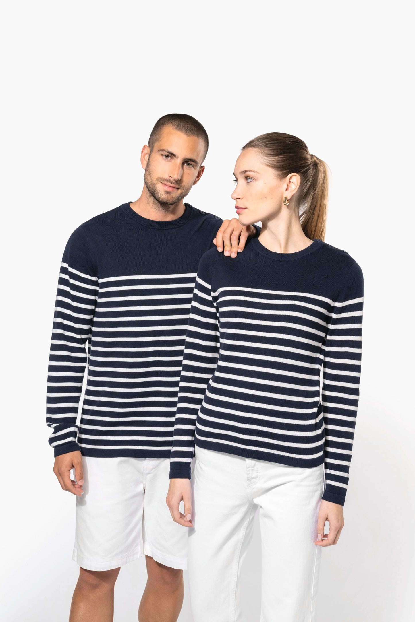 K990 - Pullover donna stile marinaio