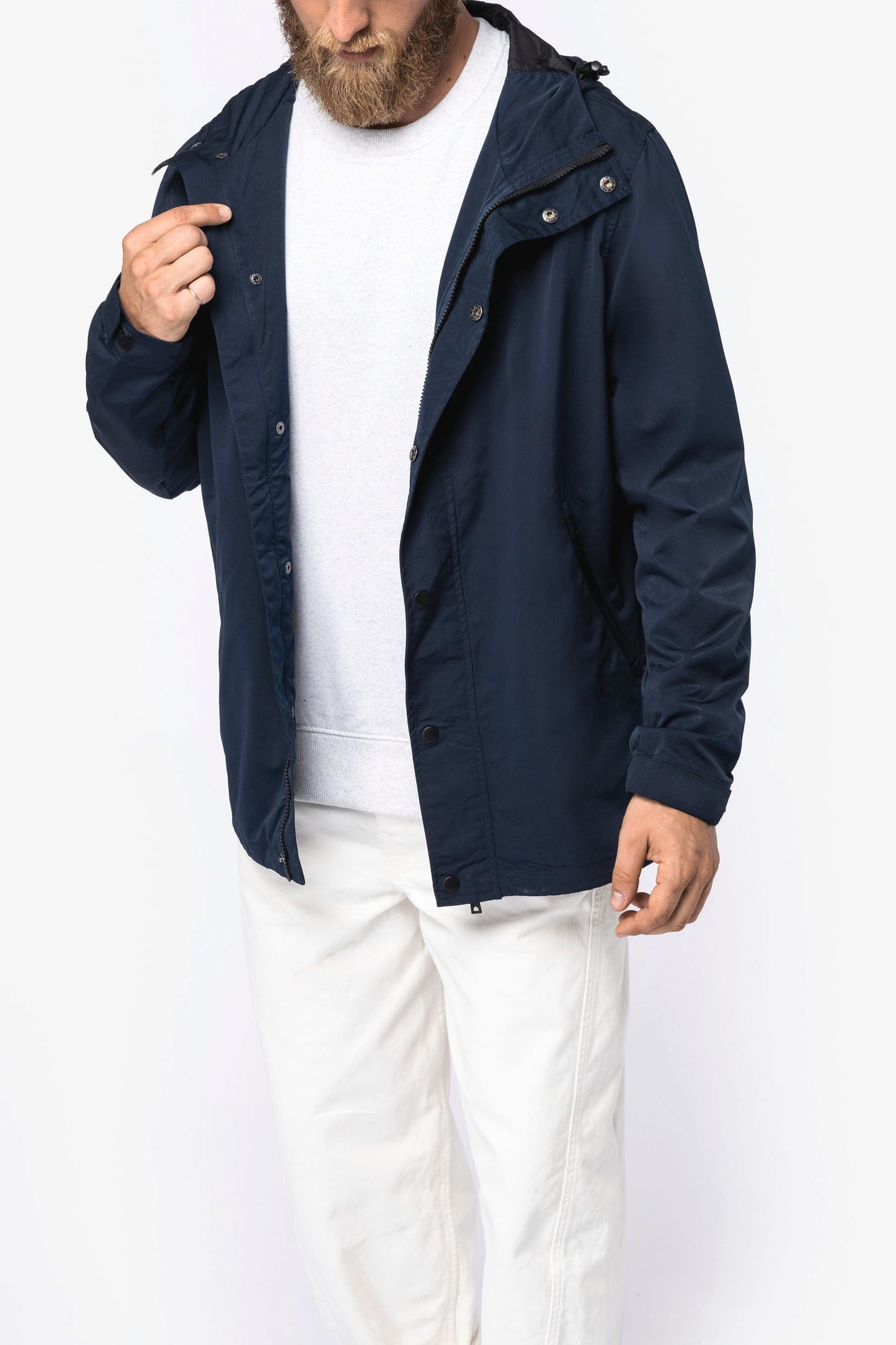 KNS600 - Giacca leggera con cappuccio unisex