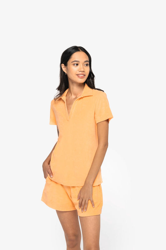 Polo donna ecosostenibile in spugna (NS228)