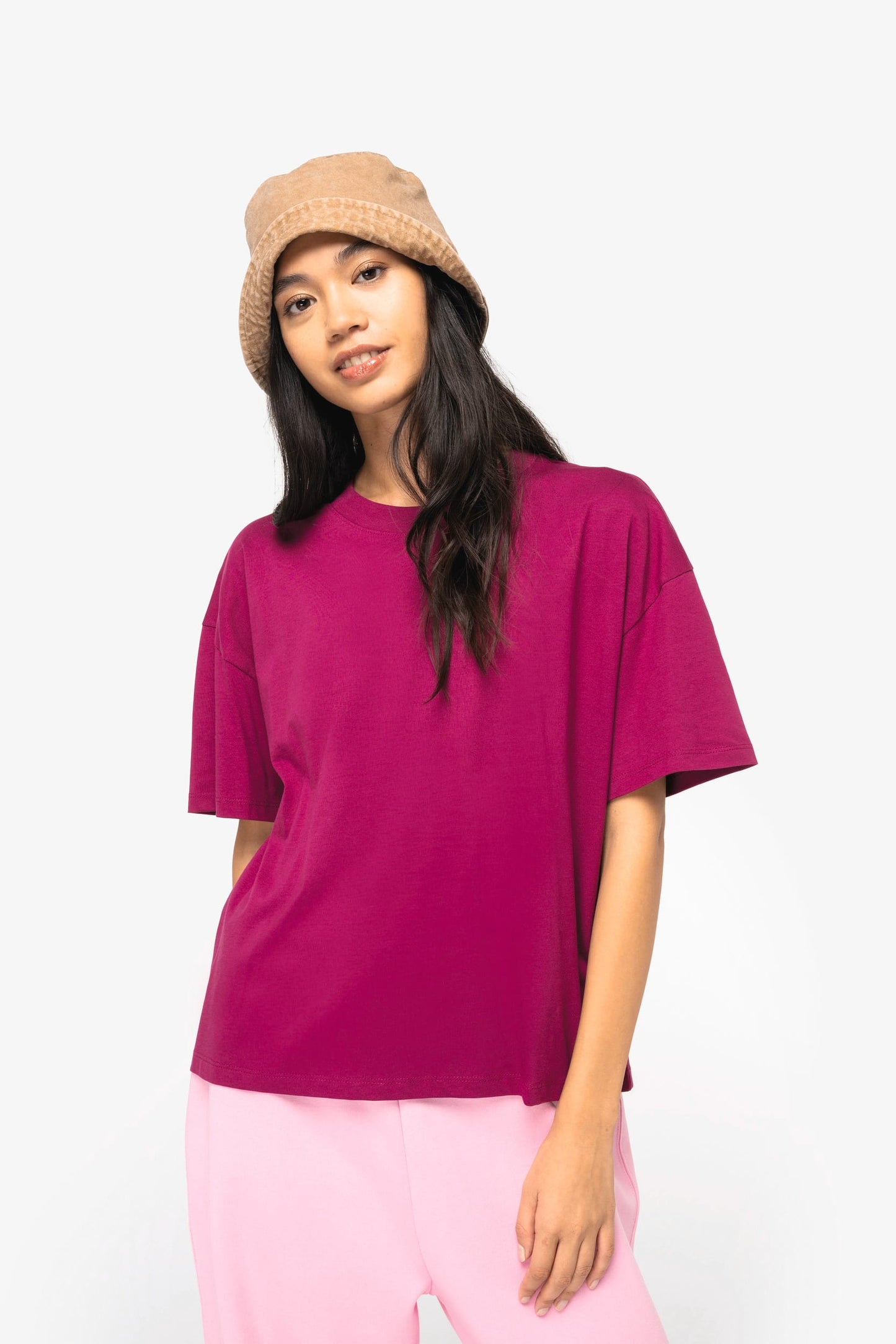 T-shirt donna ecosostenibile oversize (NS313)