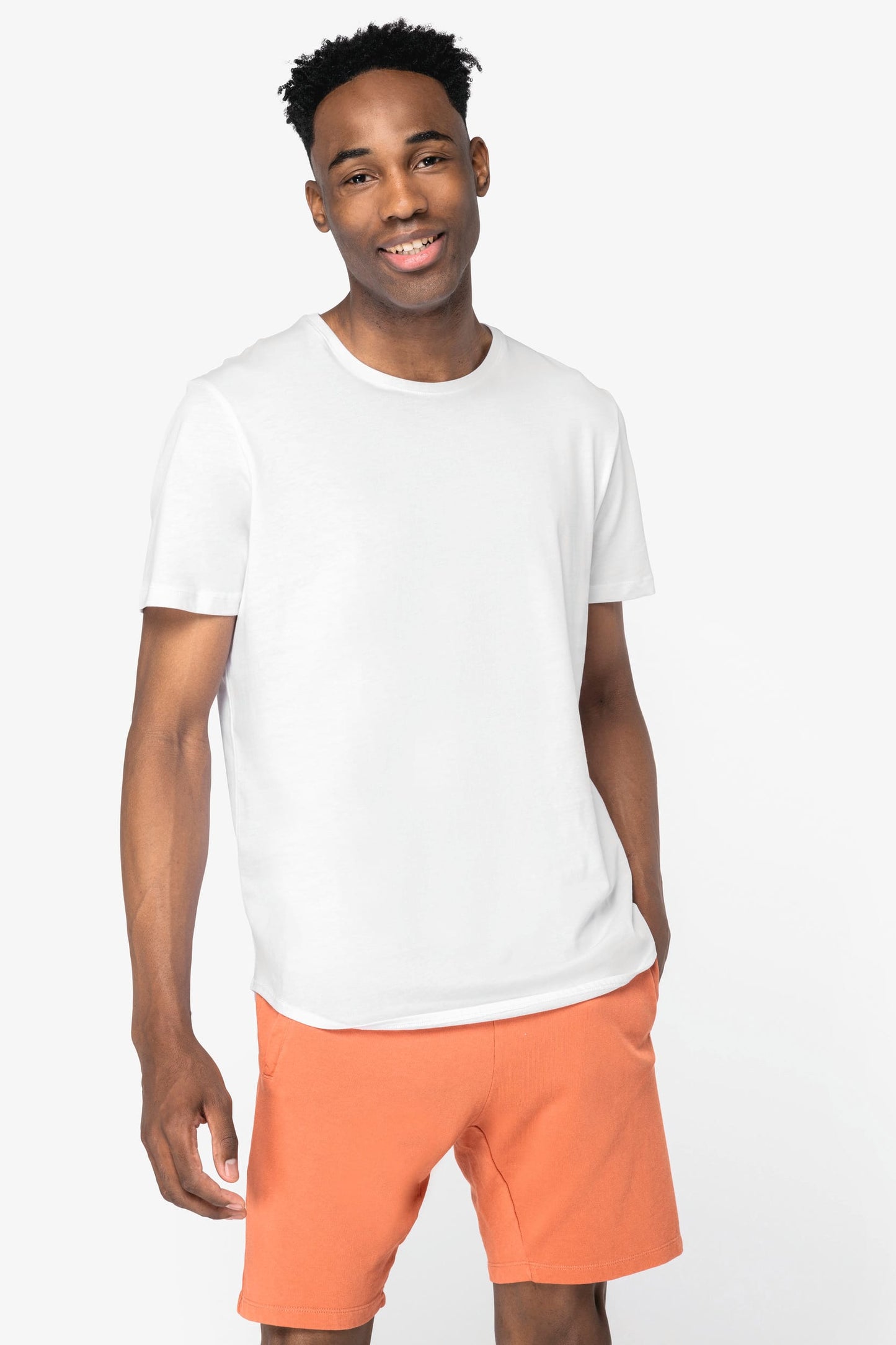 T-shirt uomo fondo capo arrotondato (NS331C)