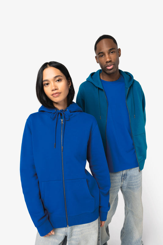 Felpa unisex con zip e cappuccio ecosostenibile (NS402X)