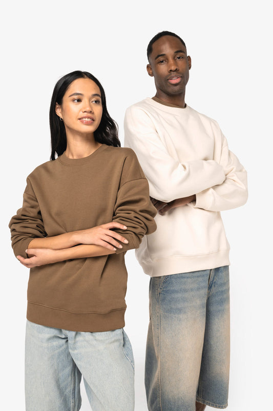 Felpa girocollo unisex oversize ecosostenibile (NS407)