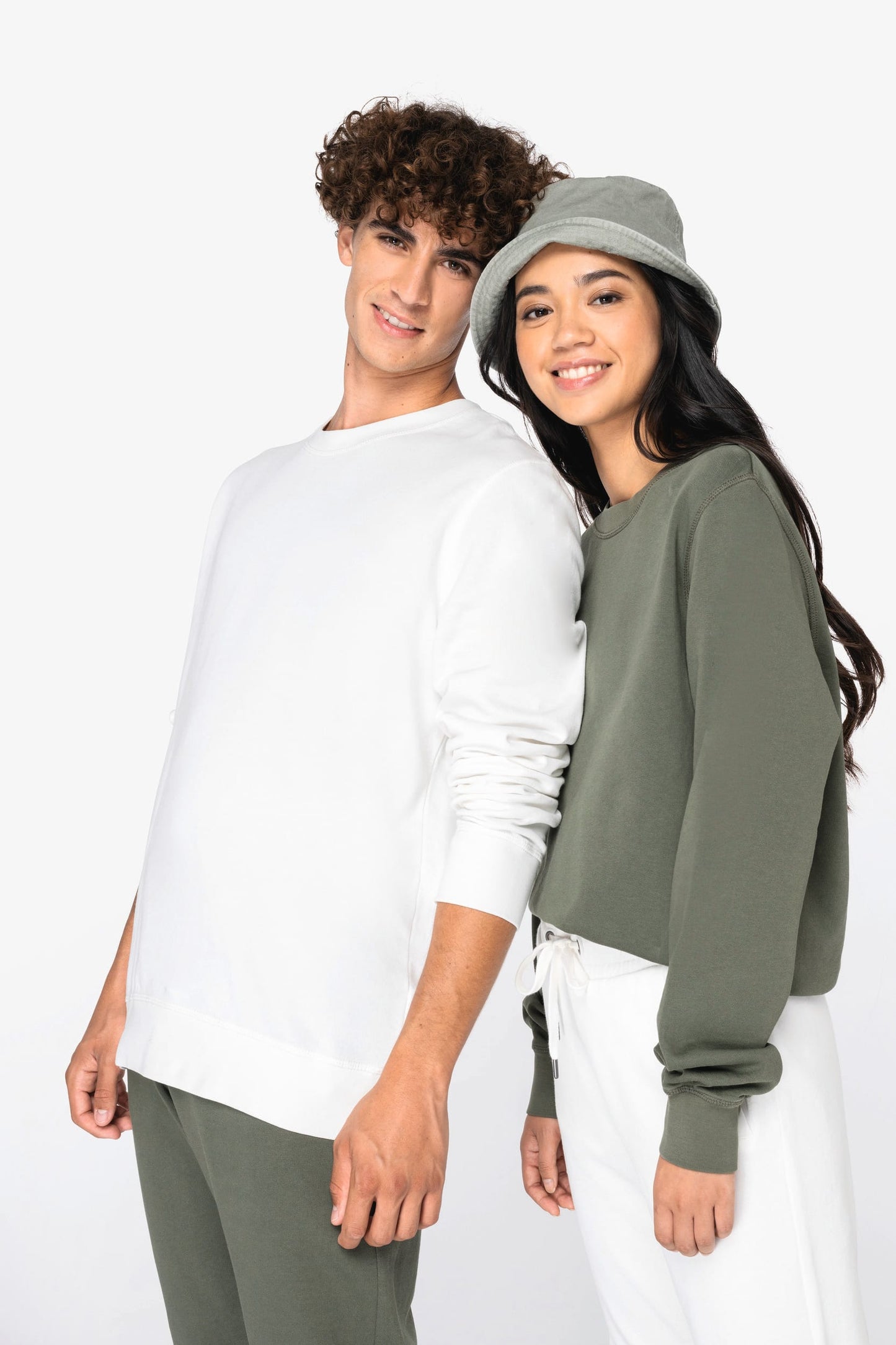Felpa girocollo unisex ecosostenibile French Terry (NS414)