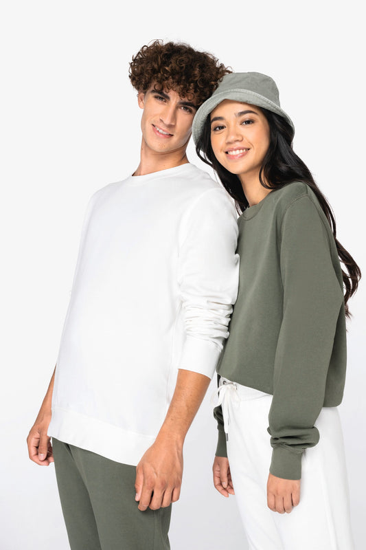Felpa girocollo unisex ecosostenibile French Terry (NS414)