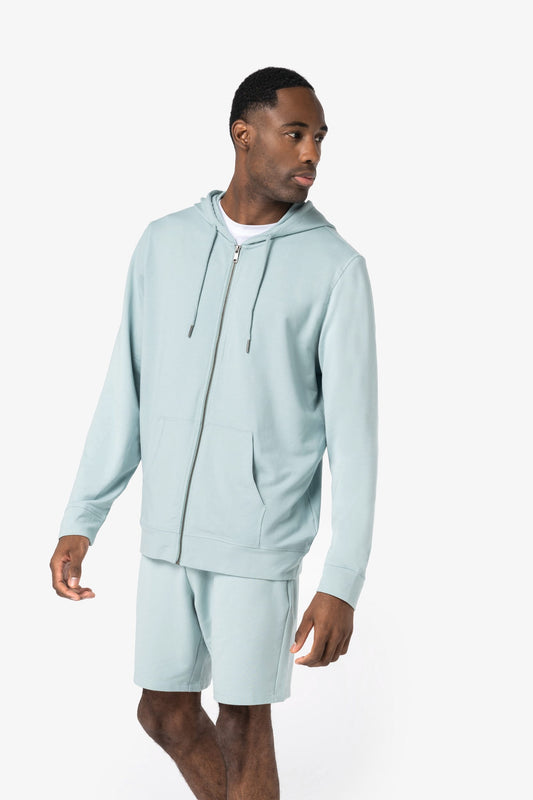 Felpa uomo con cappuccio e zip (NS426)