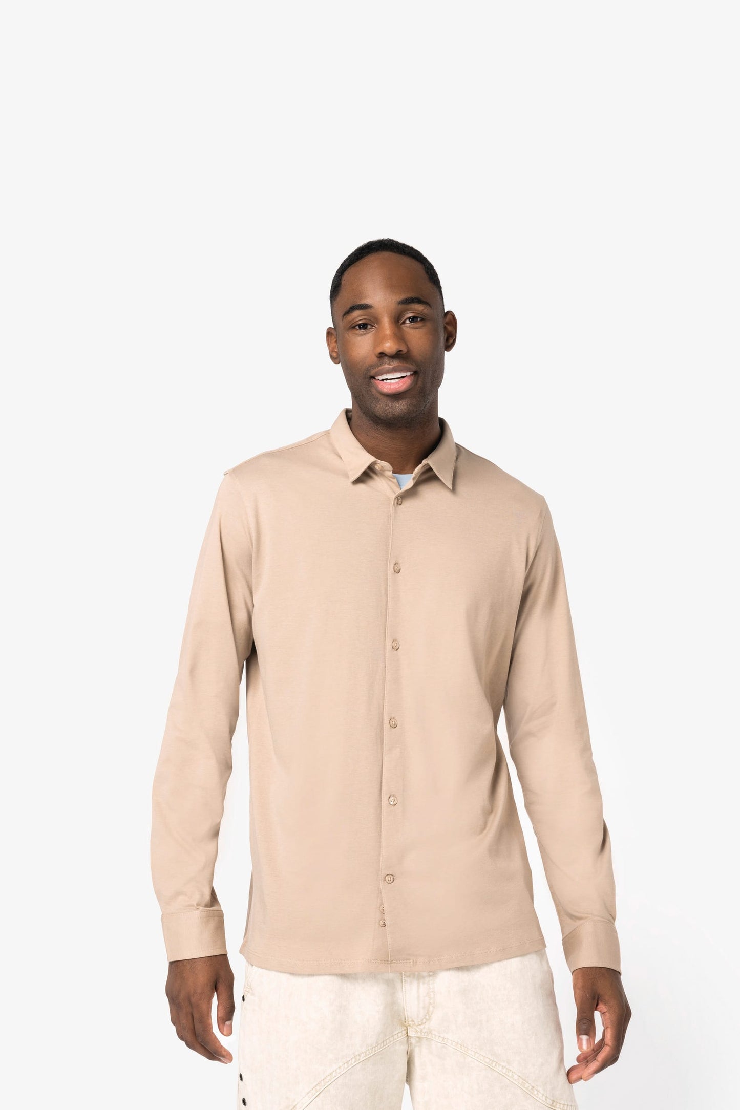 Camicia uomo ecosostenibile in jersey (NS510)