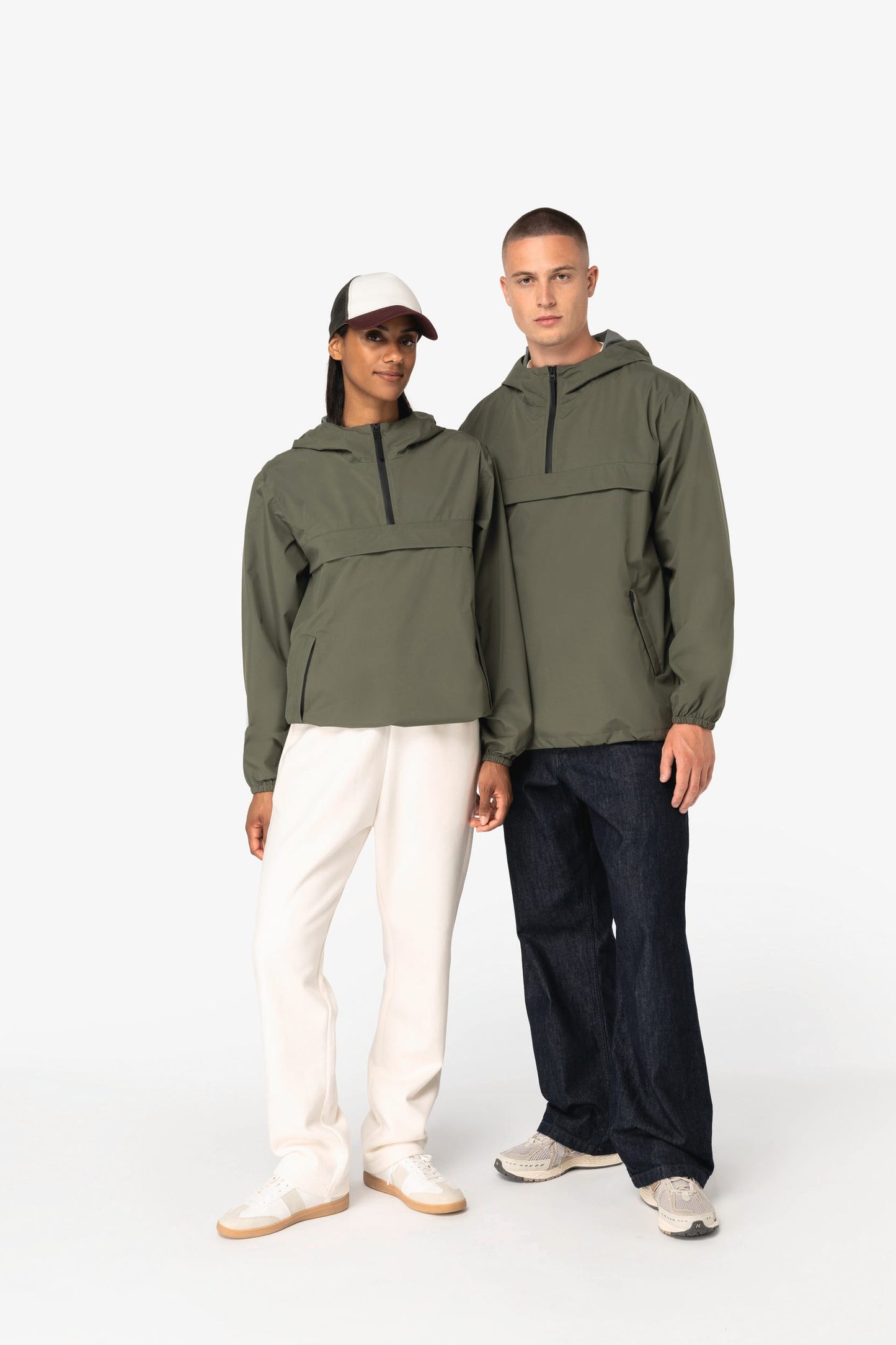 Giacca a vento unisex impermeabile ecosostenibile 1/4 zip (NS616)