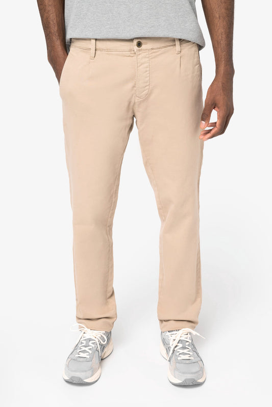 Pantaloni chino uomo ecosostenibili French Terry (NS705)