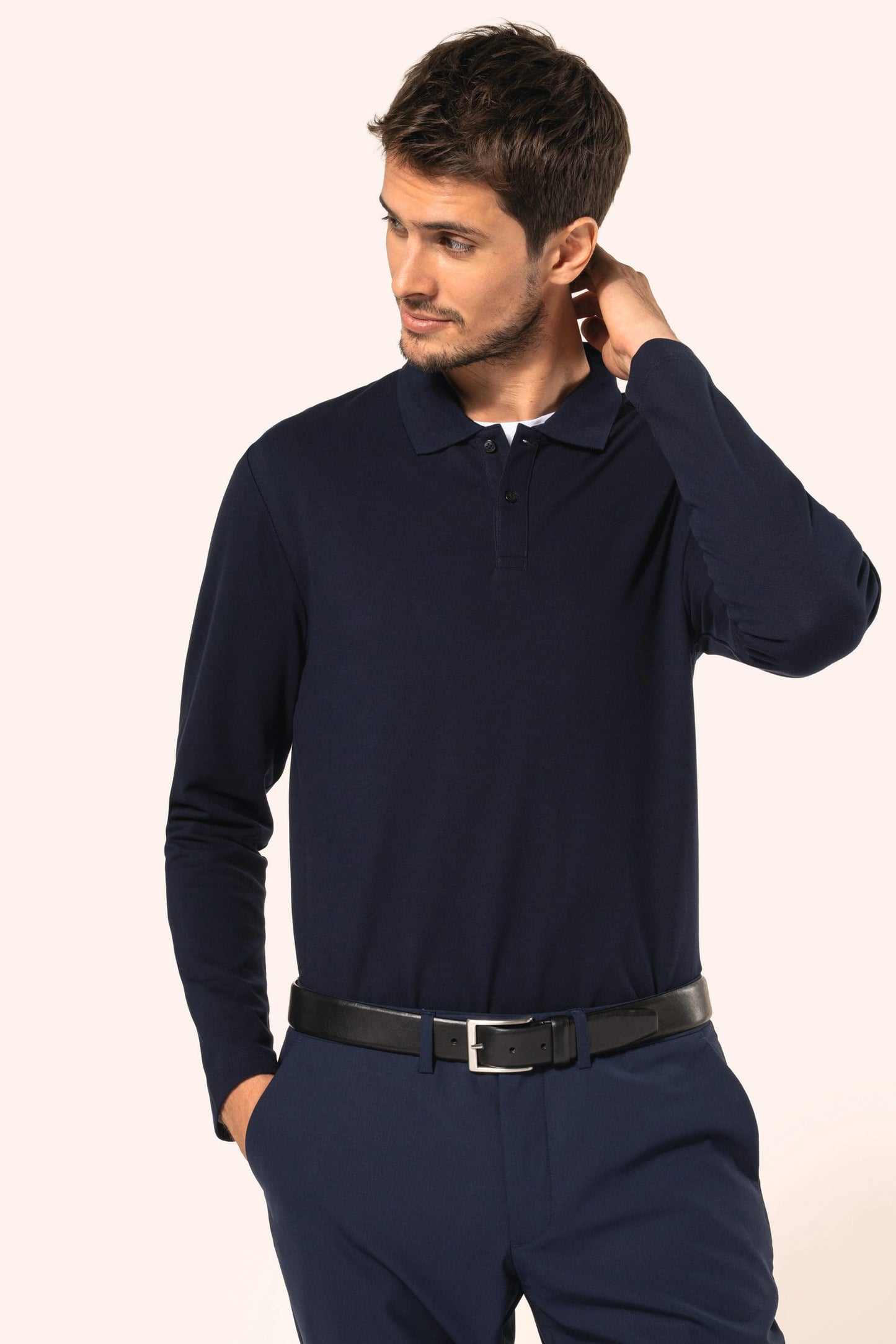 PK202 - Polo uomo Supima® maniche lunghe