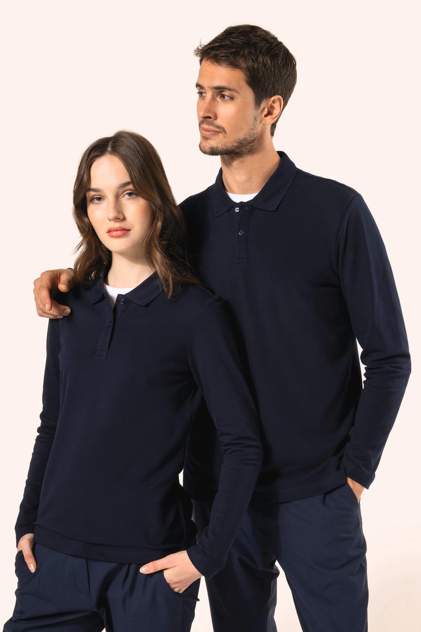 PK202 - Polo uomo Supima® maniche lunghe