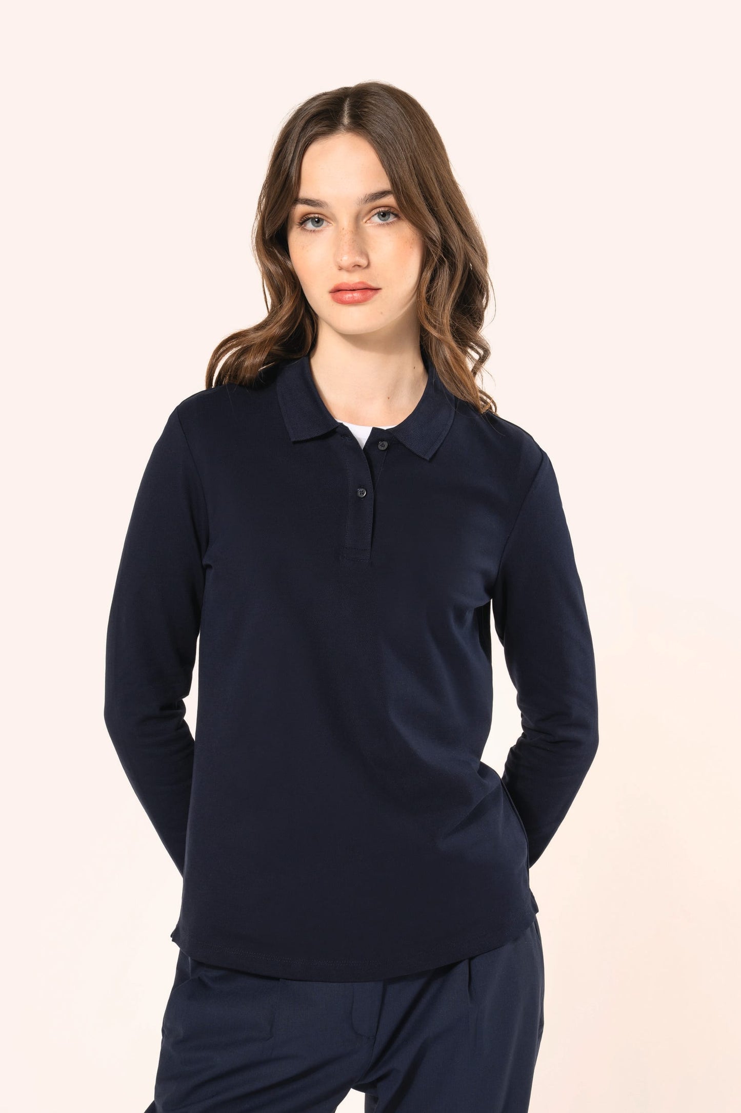 PK203 - Polo donna Supima® maniche lunghe