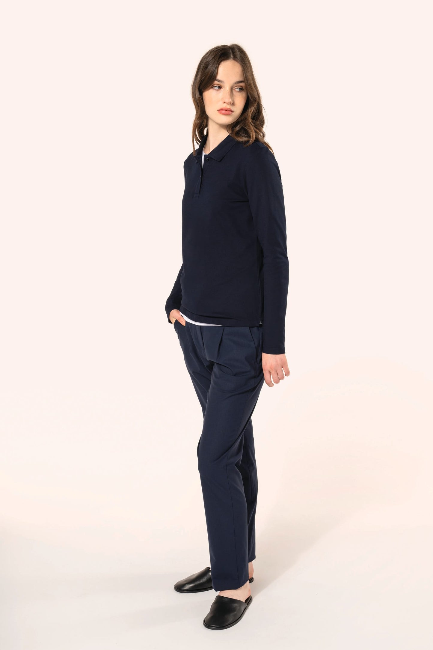 PK203 - Polo donna Supima® maniche lunghe