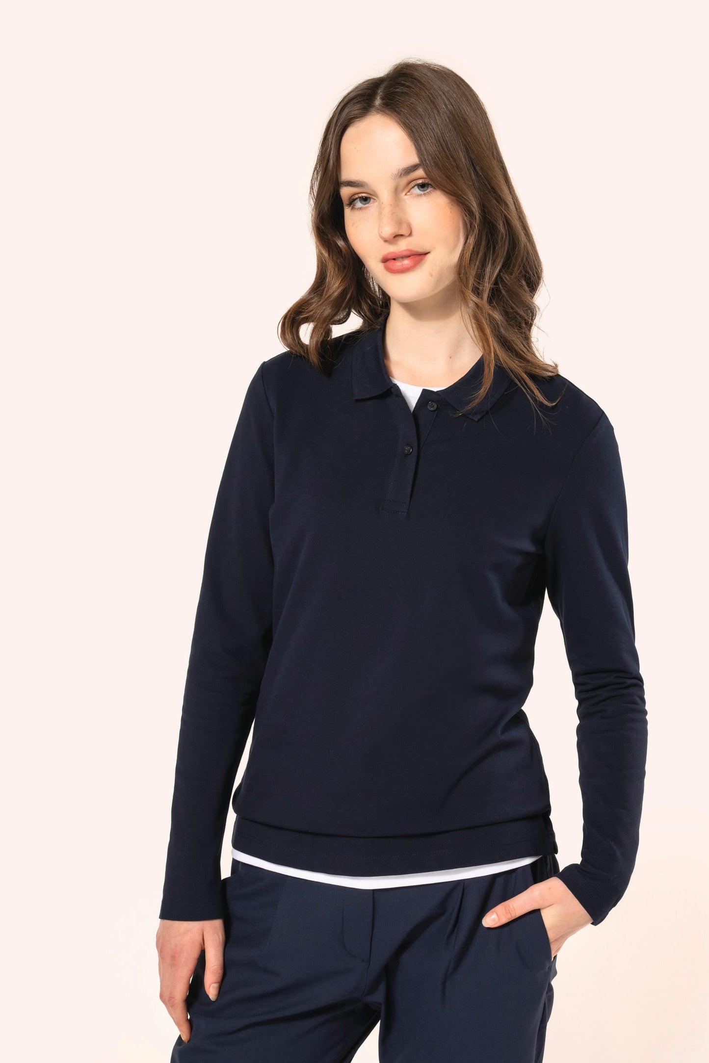 PK203 - Polo donna Supima® maniche lunghe