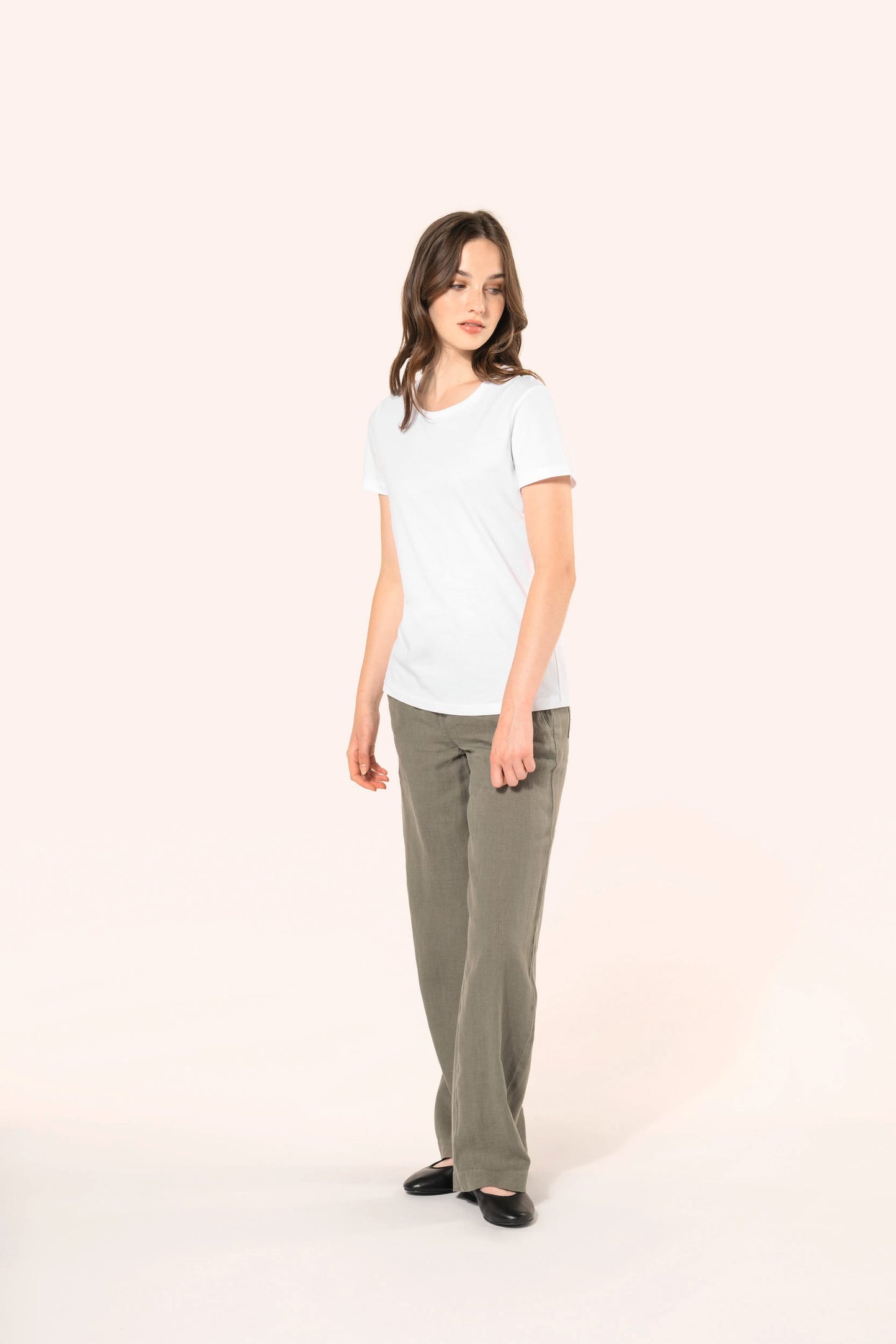 PK301 - T-shirt donna Supima® maniche corte e girocollo