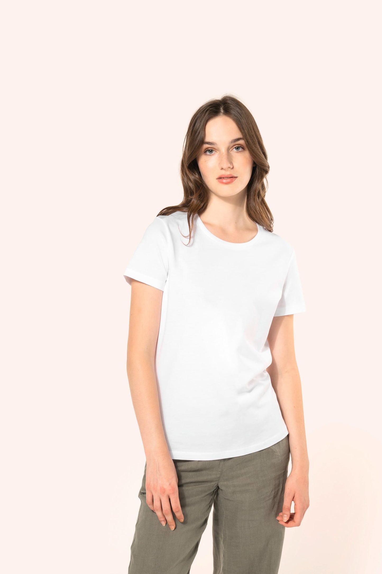 PK301 - T-shirt donna Supima® maniche corte e girocollo