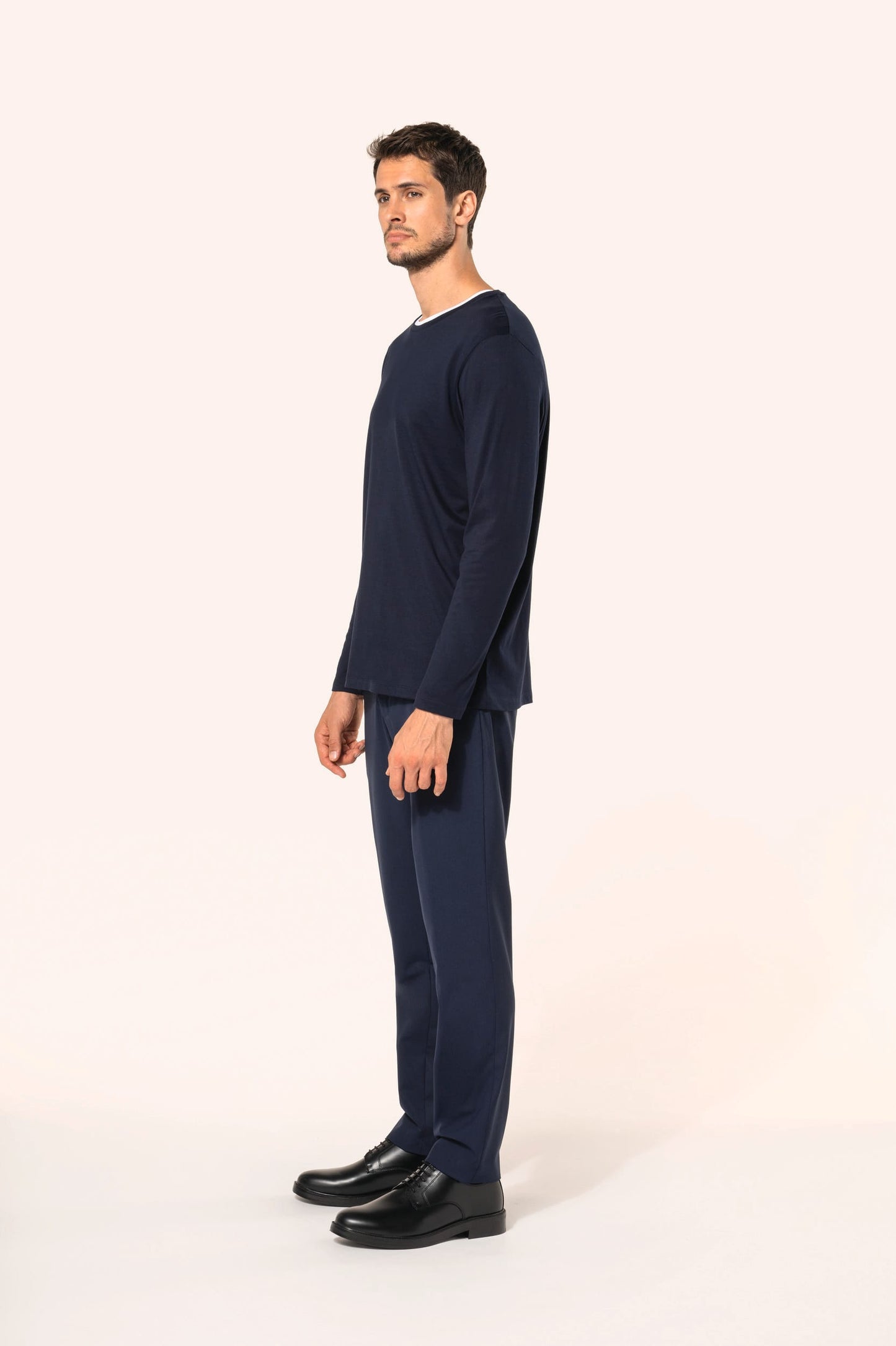 PK302 - T-shirt uomo Supima® maniche lunghe e girocollo