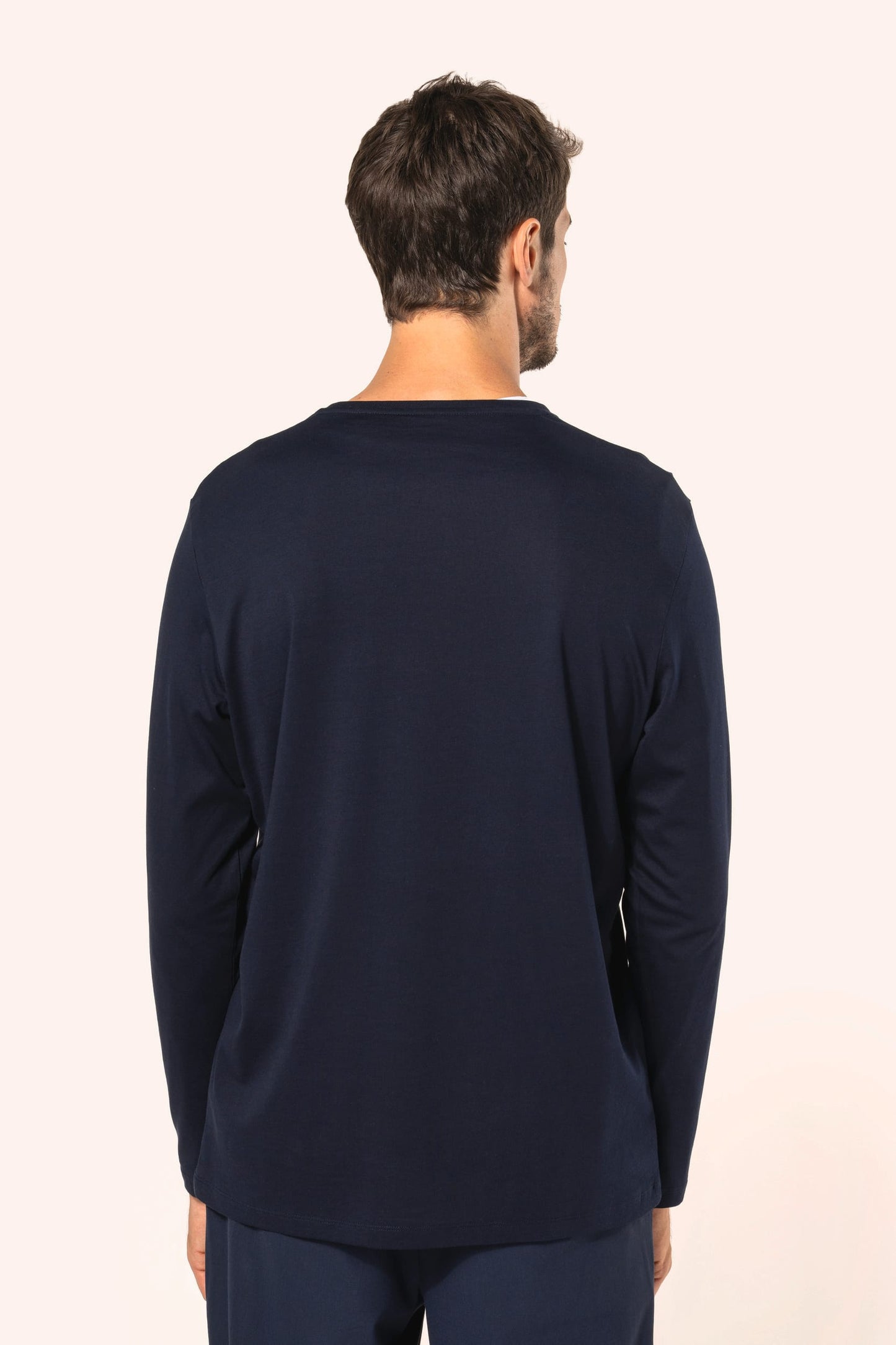 PK302 - T-shirt uomo Supima® maniche lunghe e girocollo