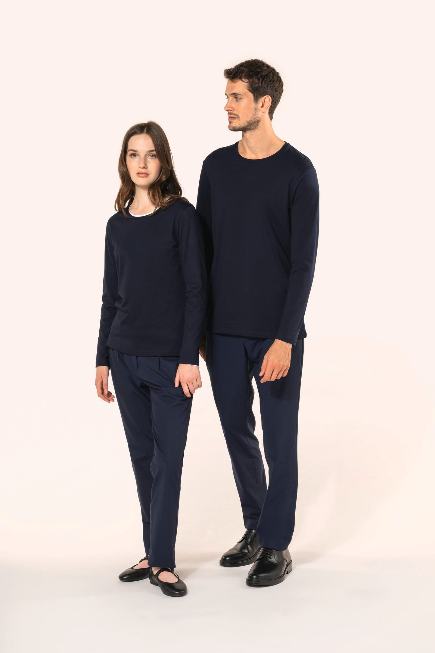PK302 - T-shirt uomo Supima® maniche lunghe e girocollo