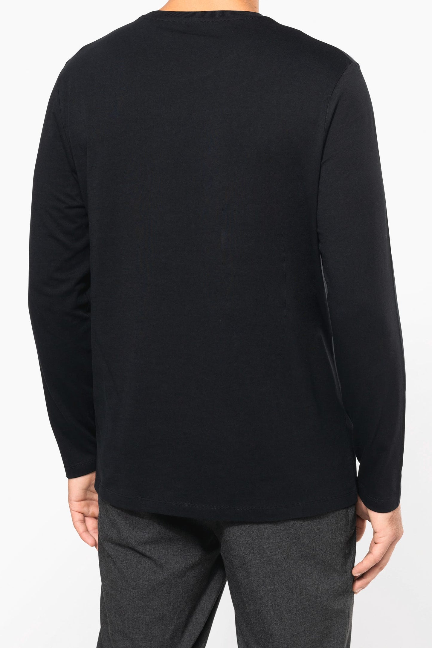 PK302 - T-shirt uomo Supima® maniche lunghe e girocollo