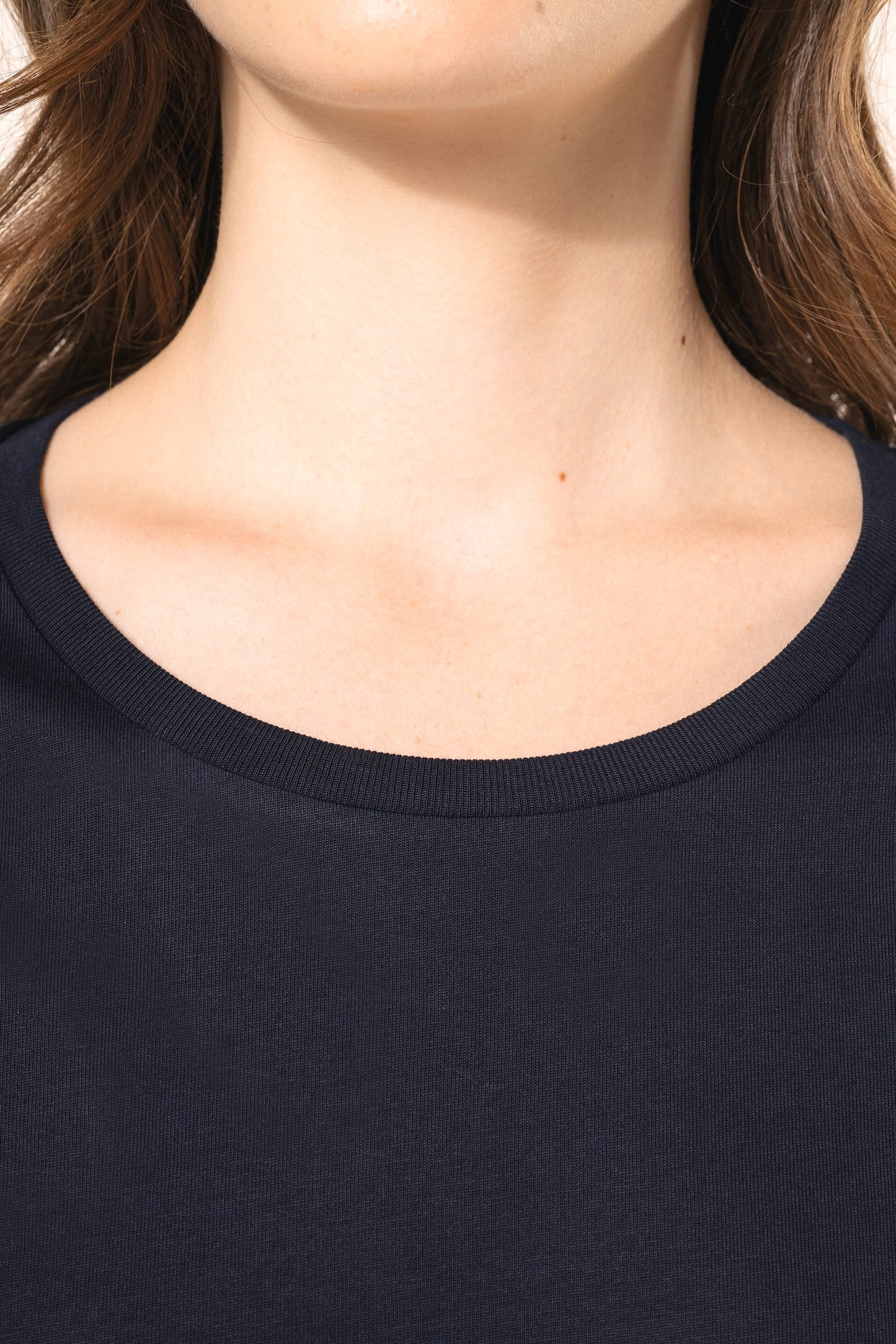PK303 - T-shirt donna Supima® maniche lunghe e girocollo
