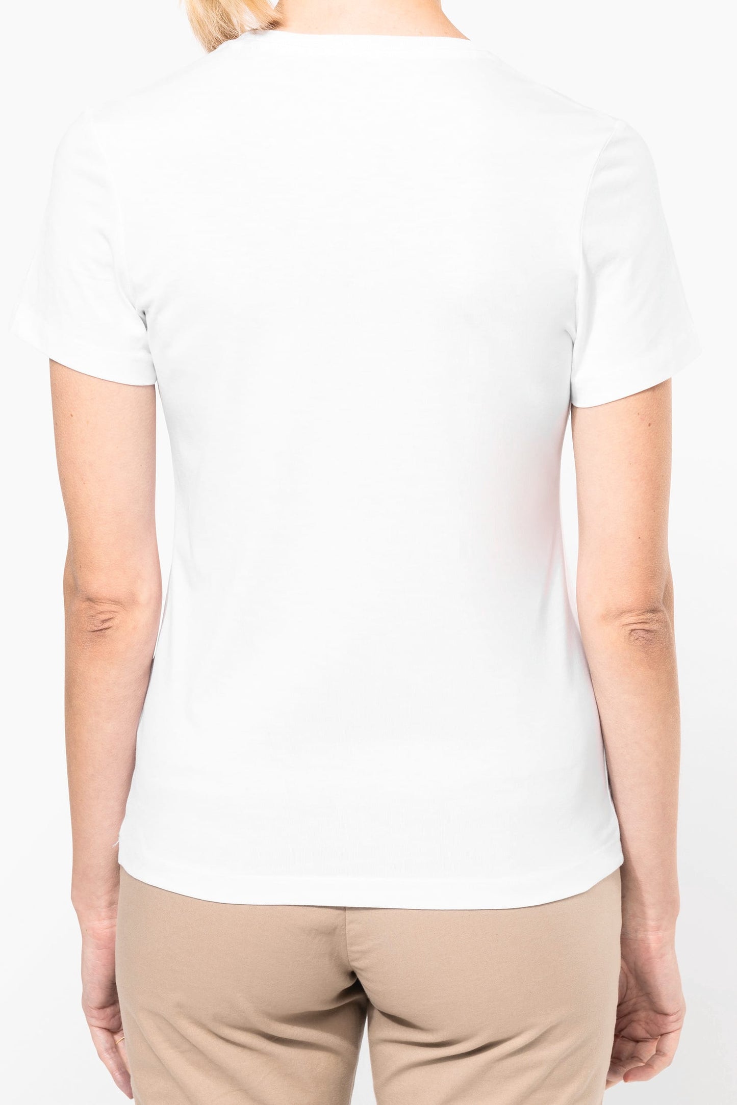 PK305 - T-shirt donna Supima® maniche corte e scollo a V