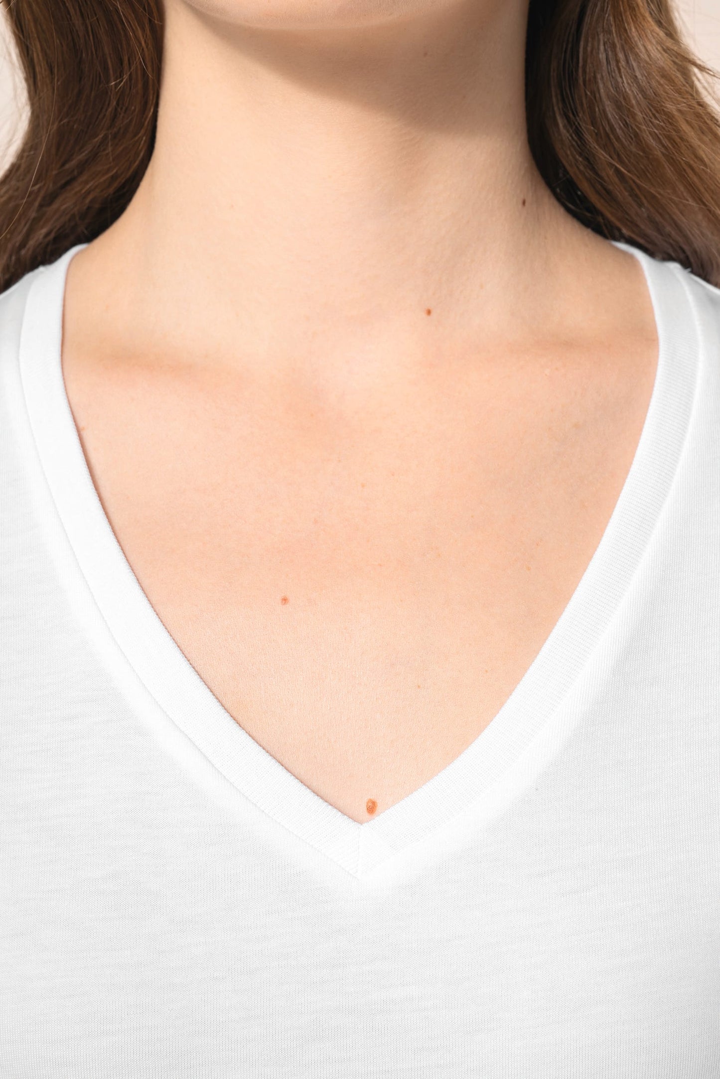 PK307 - T-shirt Supima® maniche lunghe e scollo a V
