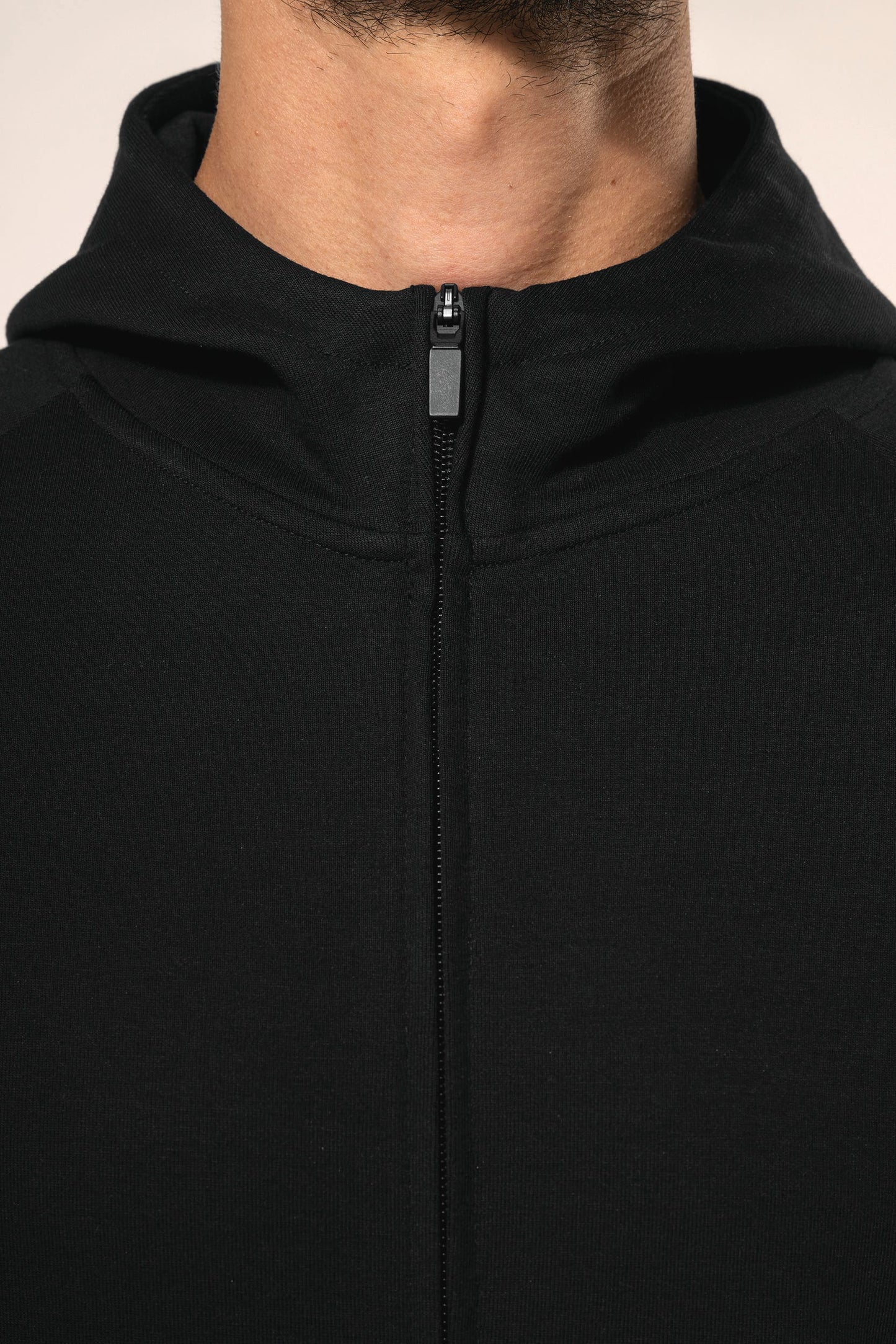 PK400 - Felpa uomo con zip e cappuccio