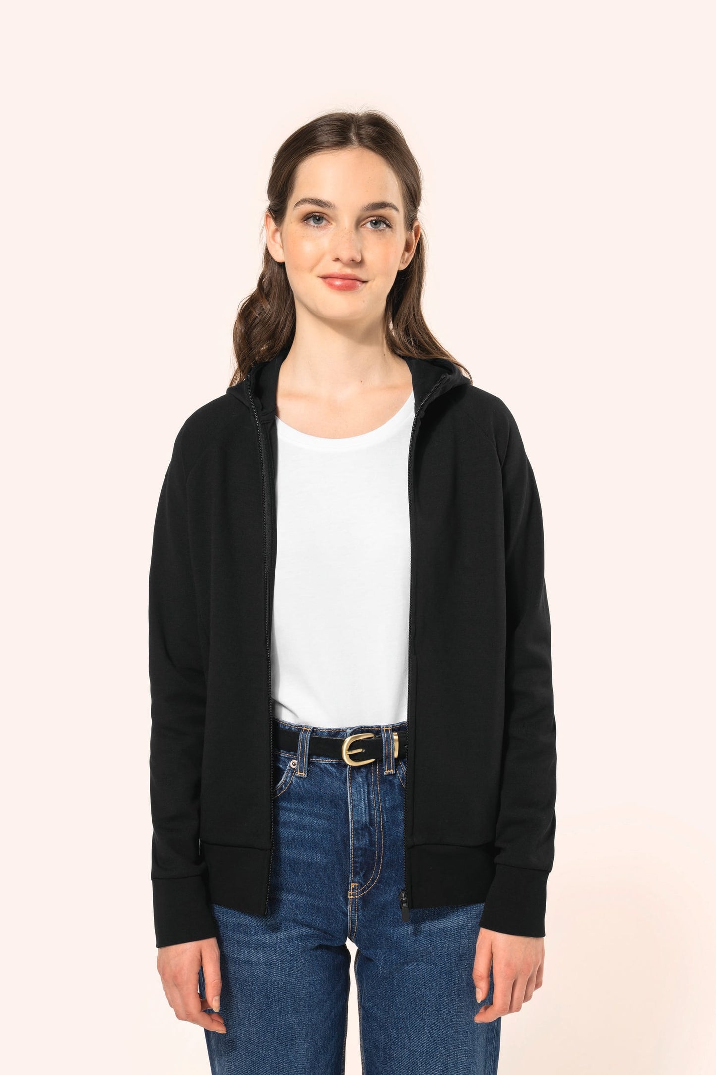 PK401 - Giacca donna con zip e cappuccio