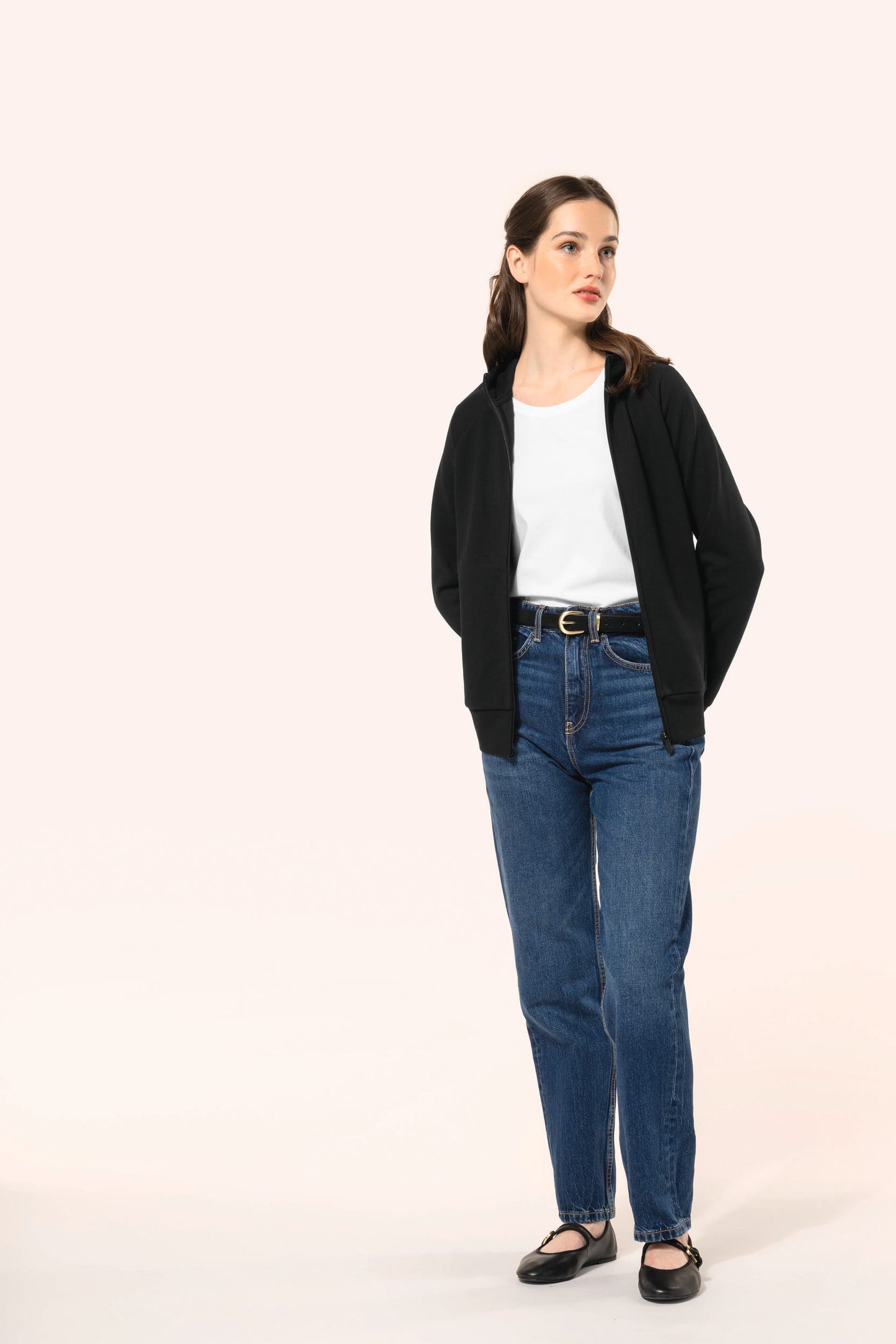 PK401 - Giacca donna con zip e cappuccio