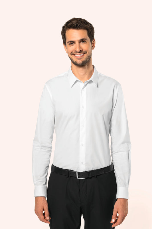 PK500 - Camicia uomo popeline maniche lunghe