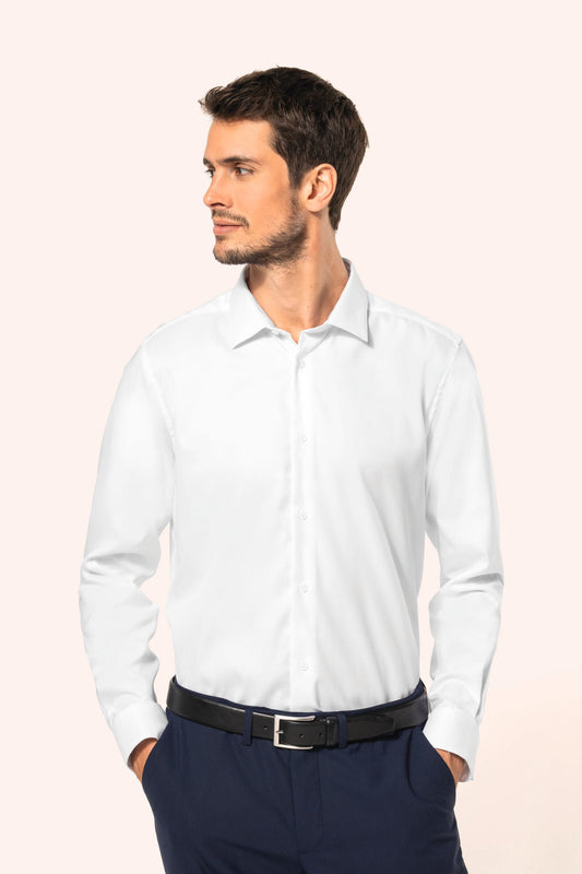 PK502 - Camicia uomo Oxford pinpoint maniche lunghe