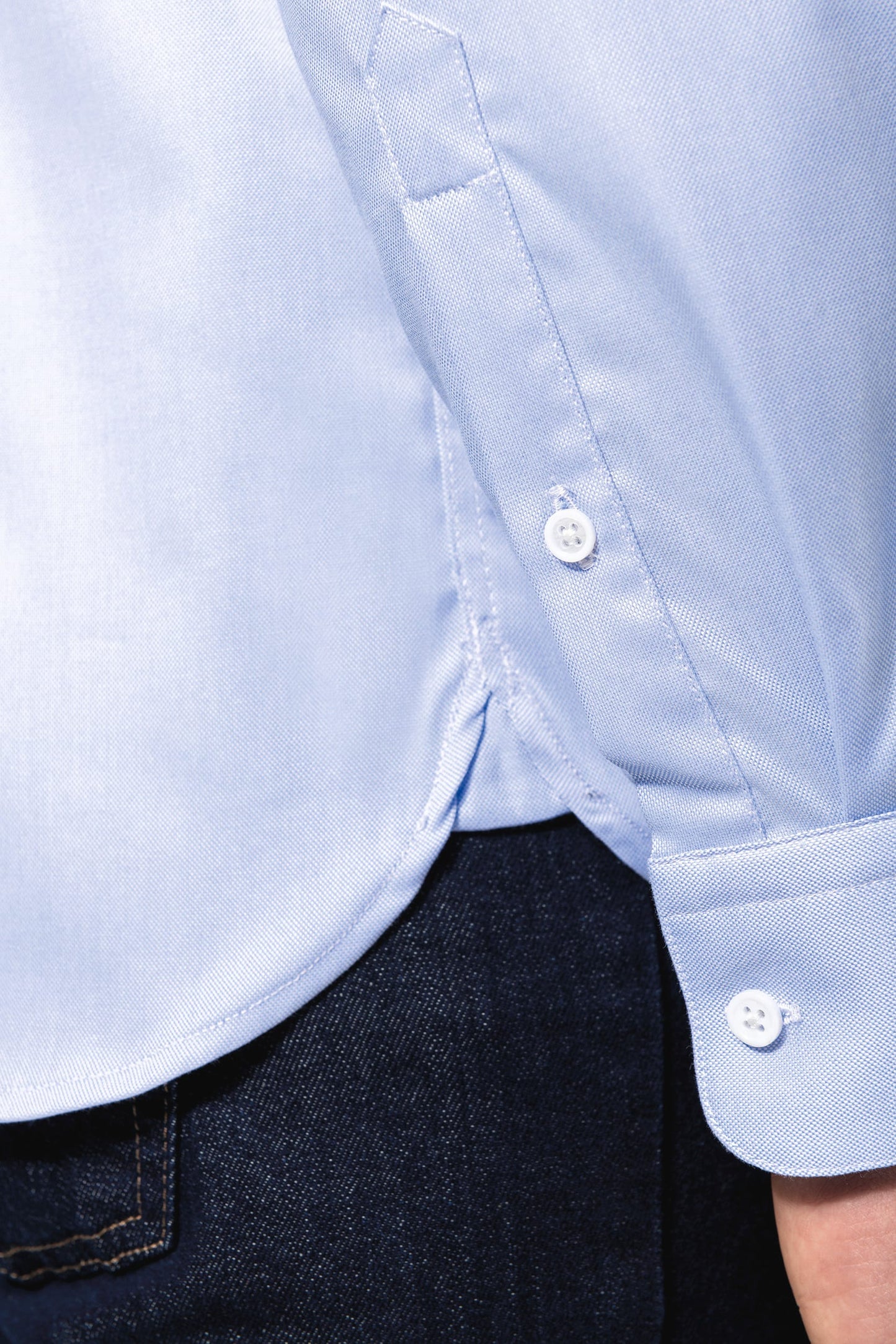 PK502 - Camicia uomo Oxford pinpoint maniche lunghe