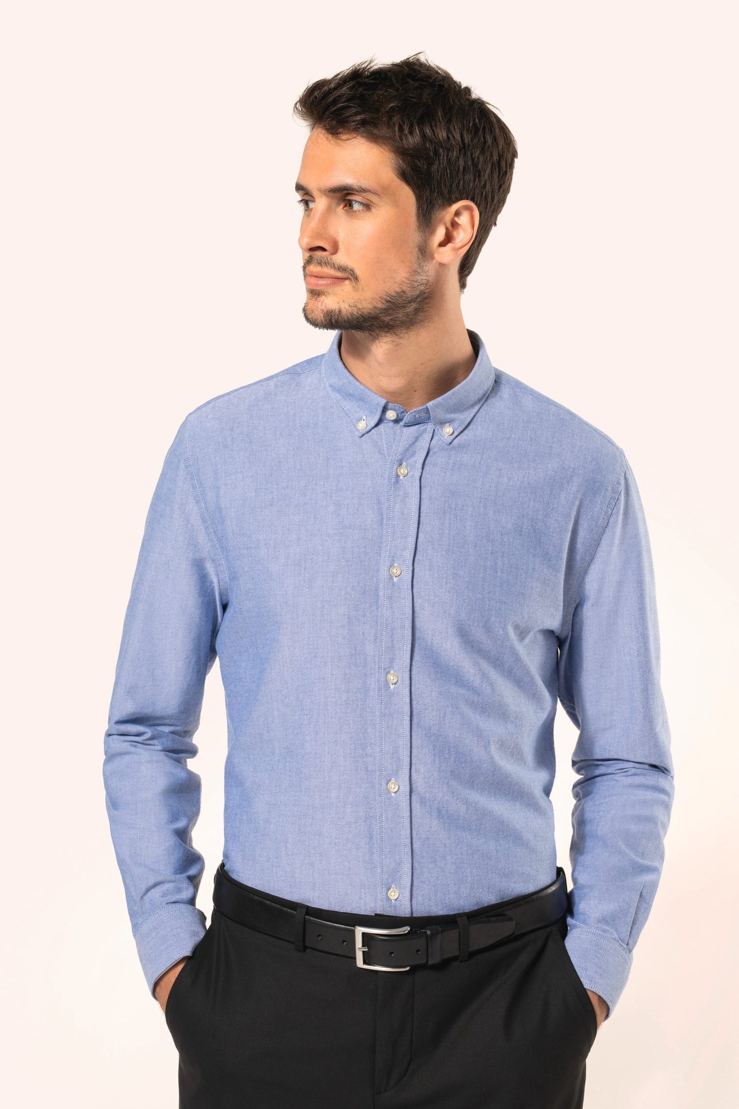 PK503 - Camicia uomo Oxford maniche lunghe