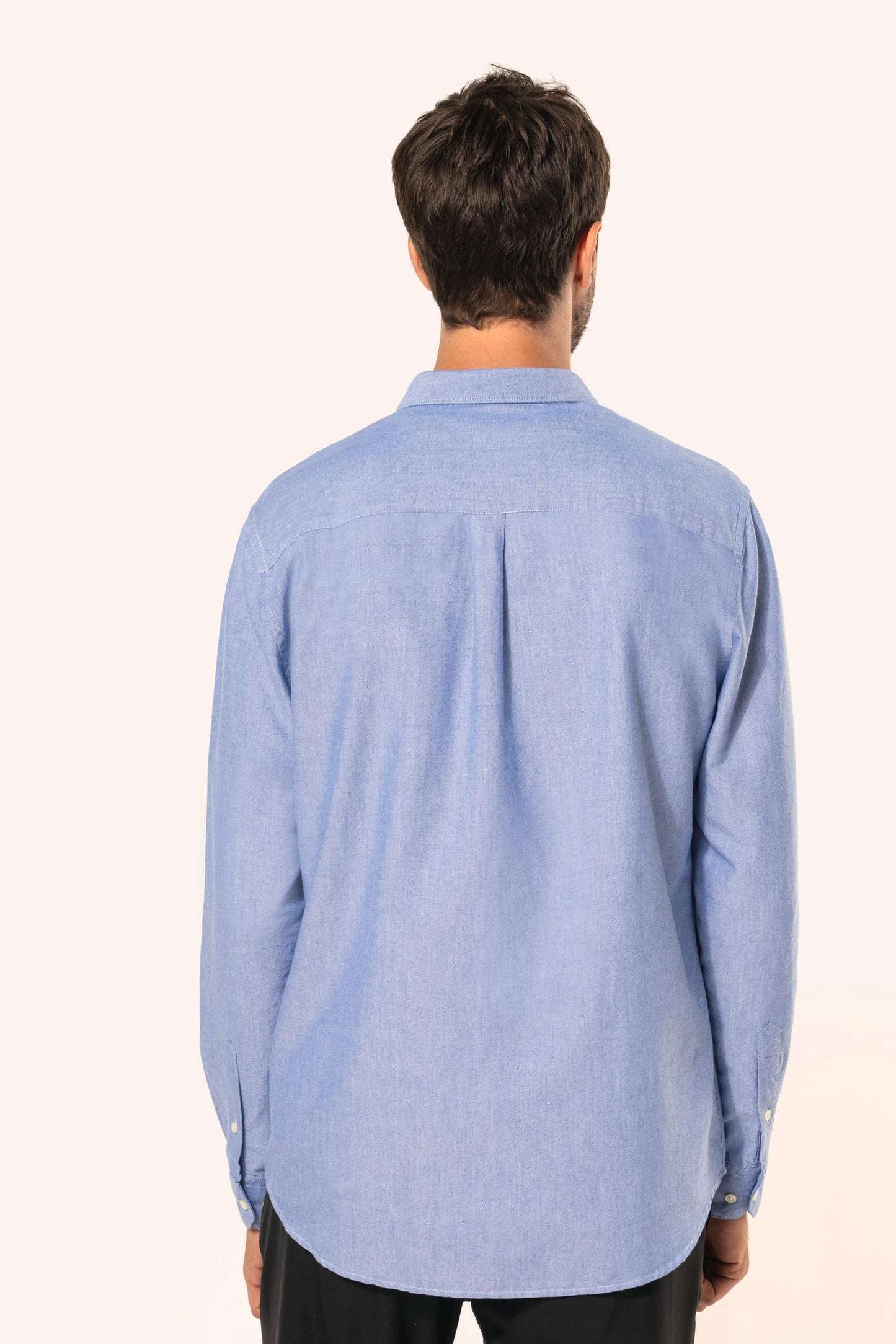 PK503 - Camicia uomo Oxford maniche lunghe