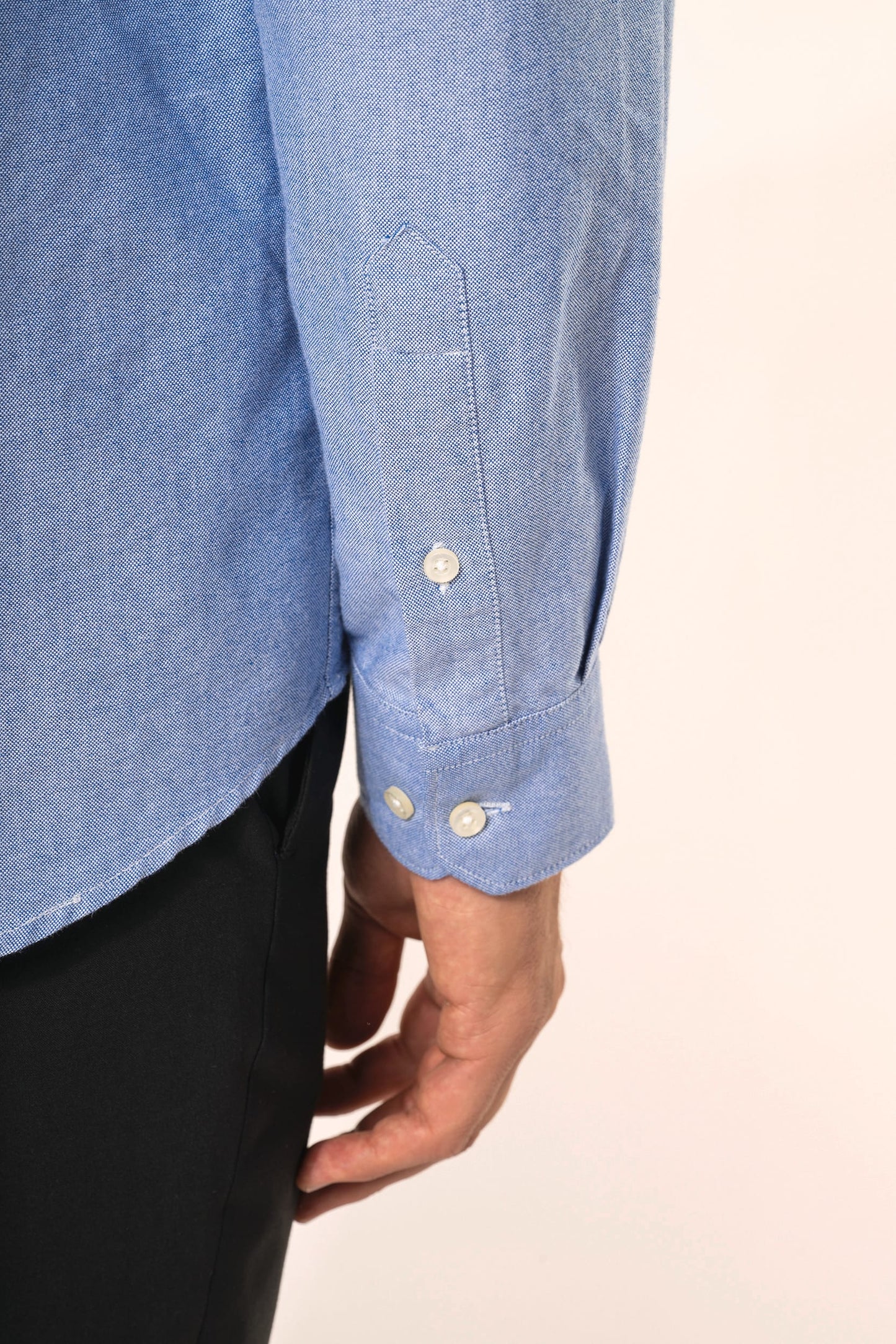 PK503 - Camicia uomo Oxford maniche lunghe